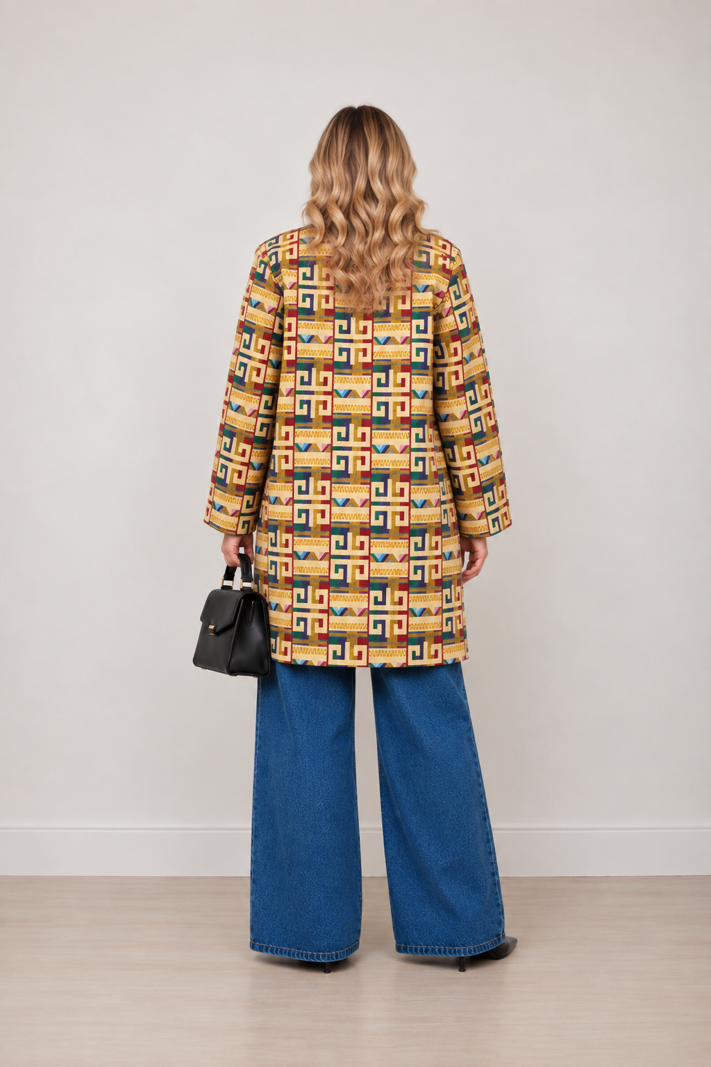 Akwete Golden Labyrinth Long Coat