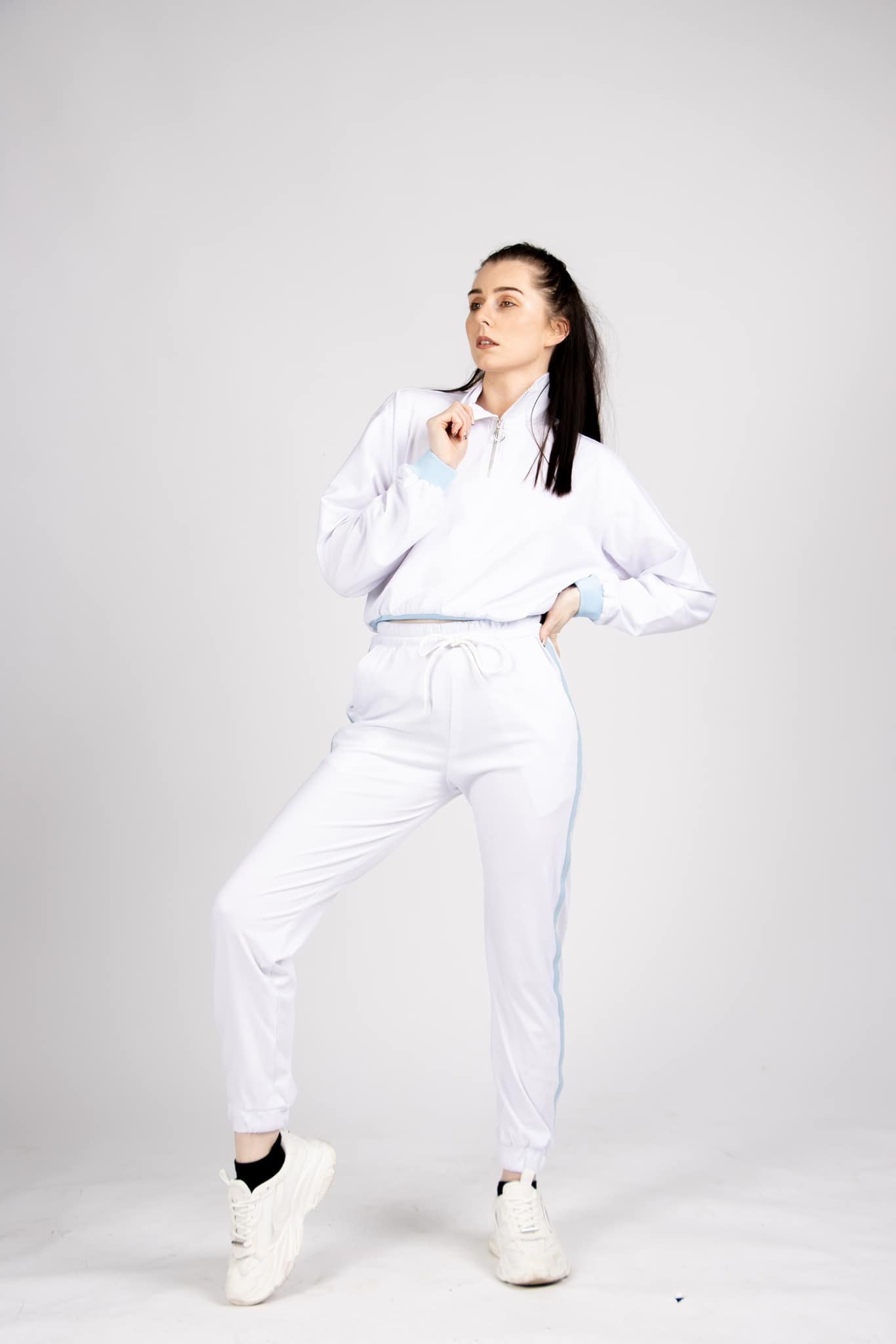 High neck Joggers Set