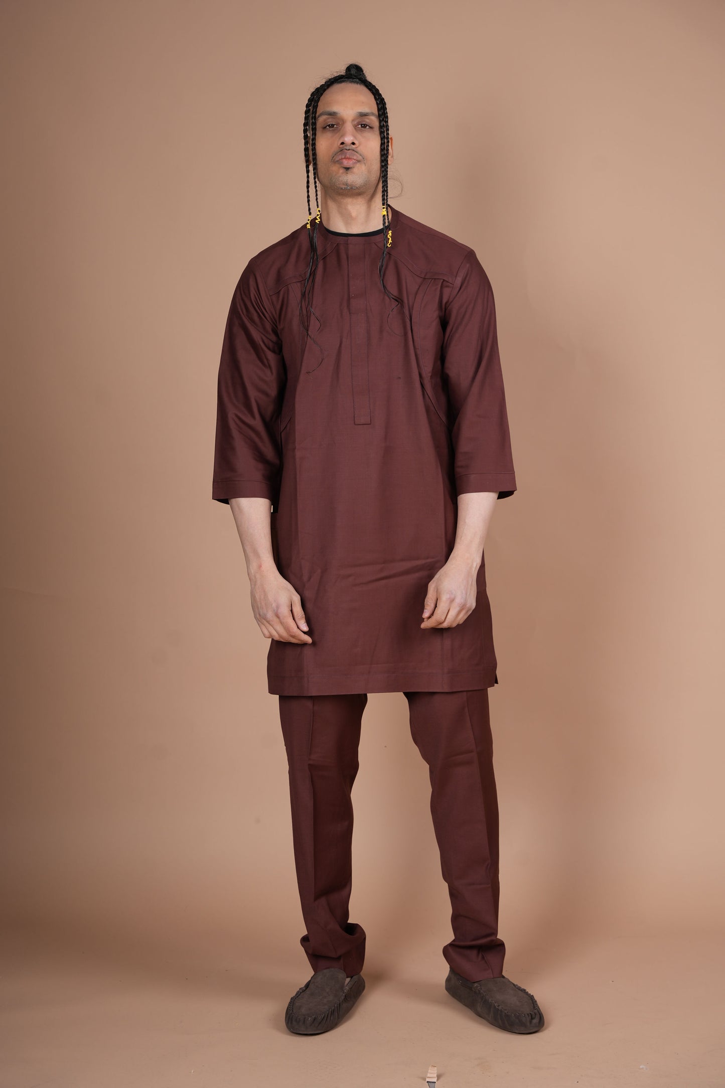 Coffee Brown Men's Senator Set