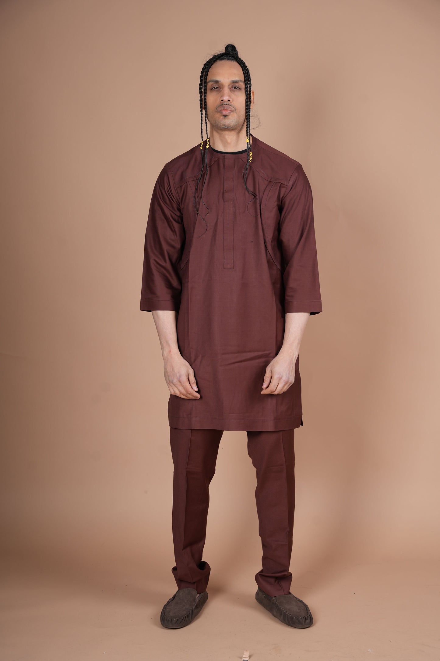 Coffee Brown Men's Senator Set