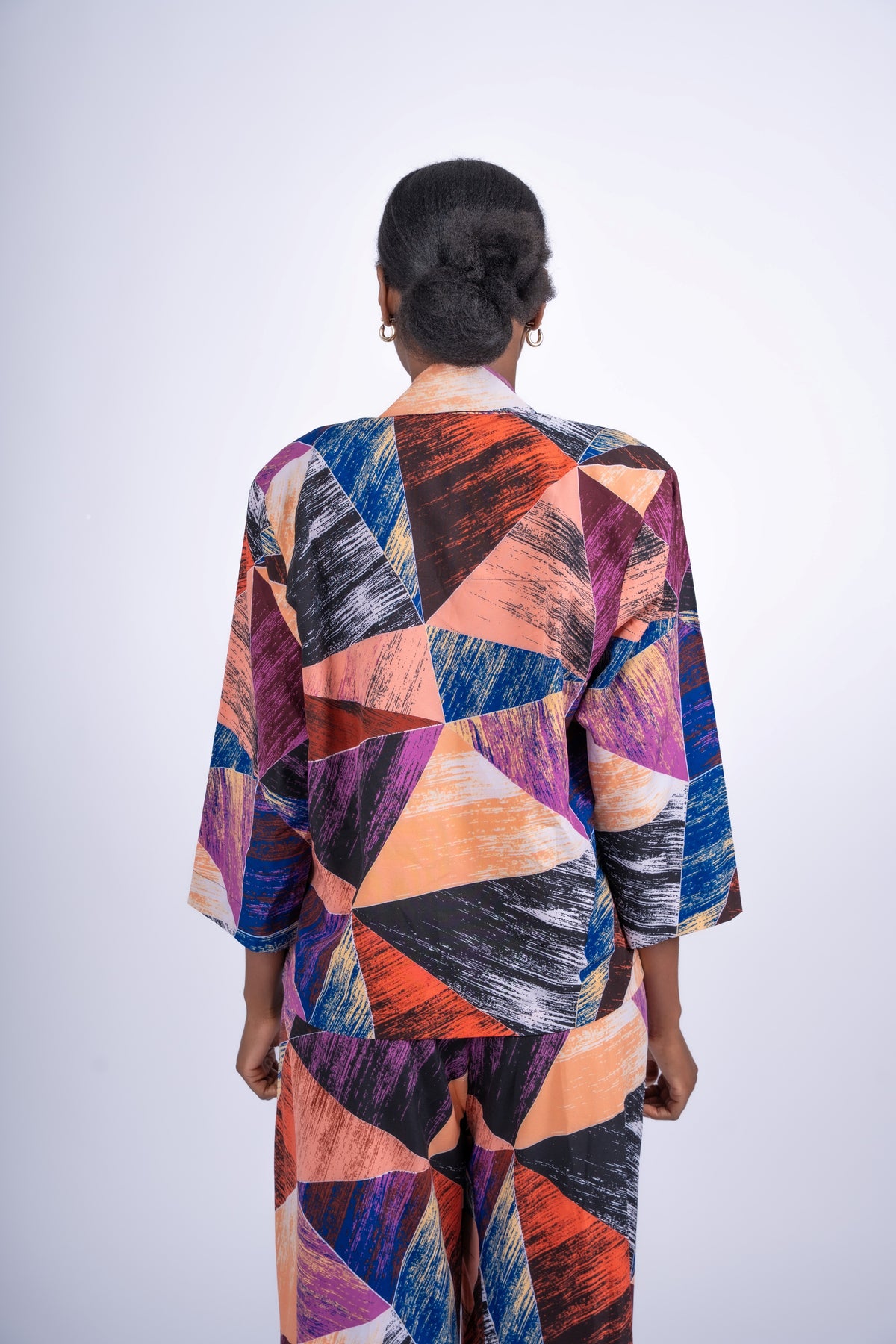Prism Canvas Lounge Shirt (Suit Style) | Contemporary Statement Womenswear