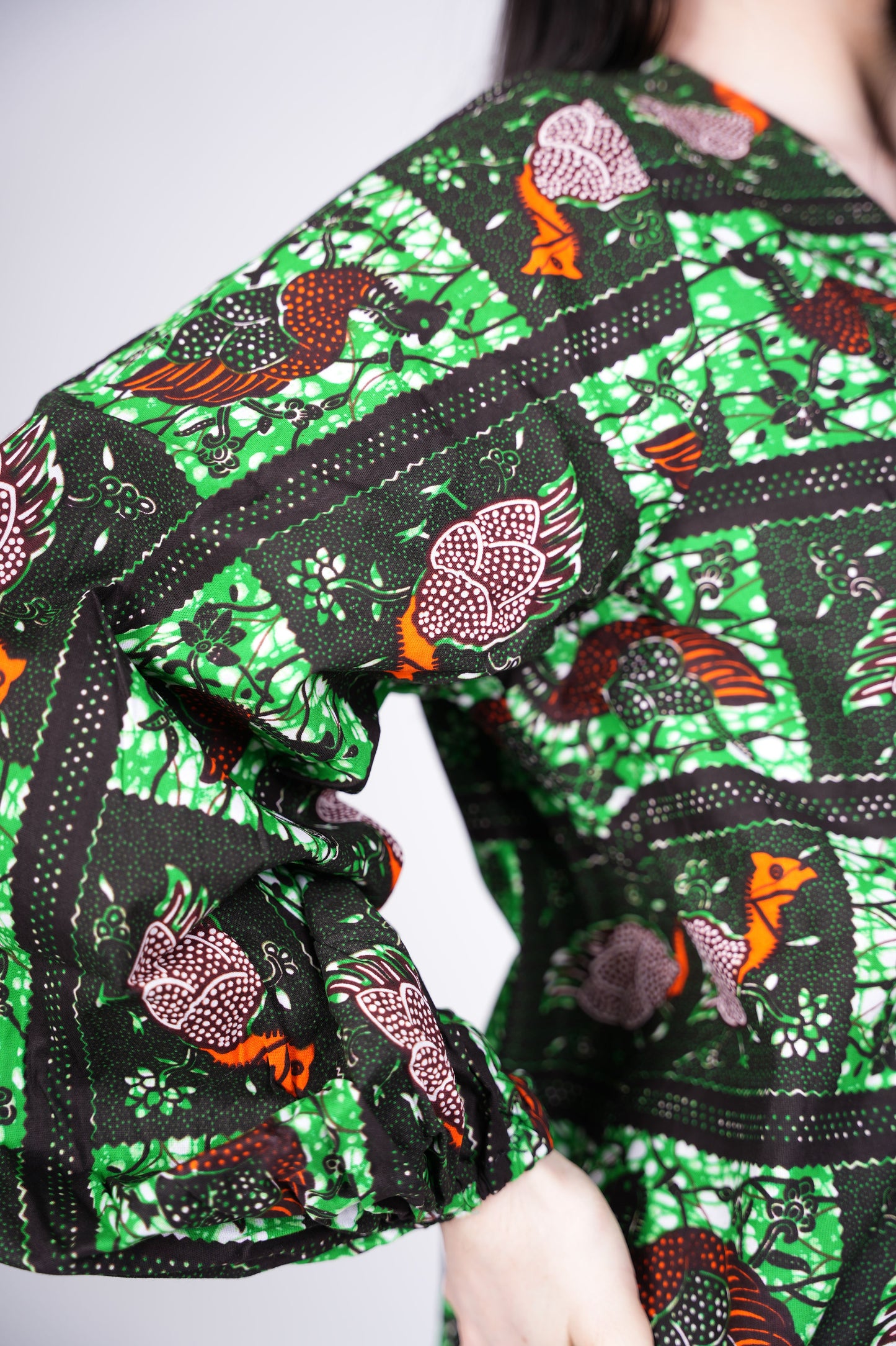 Green Ankara Kimono