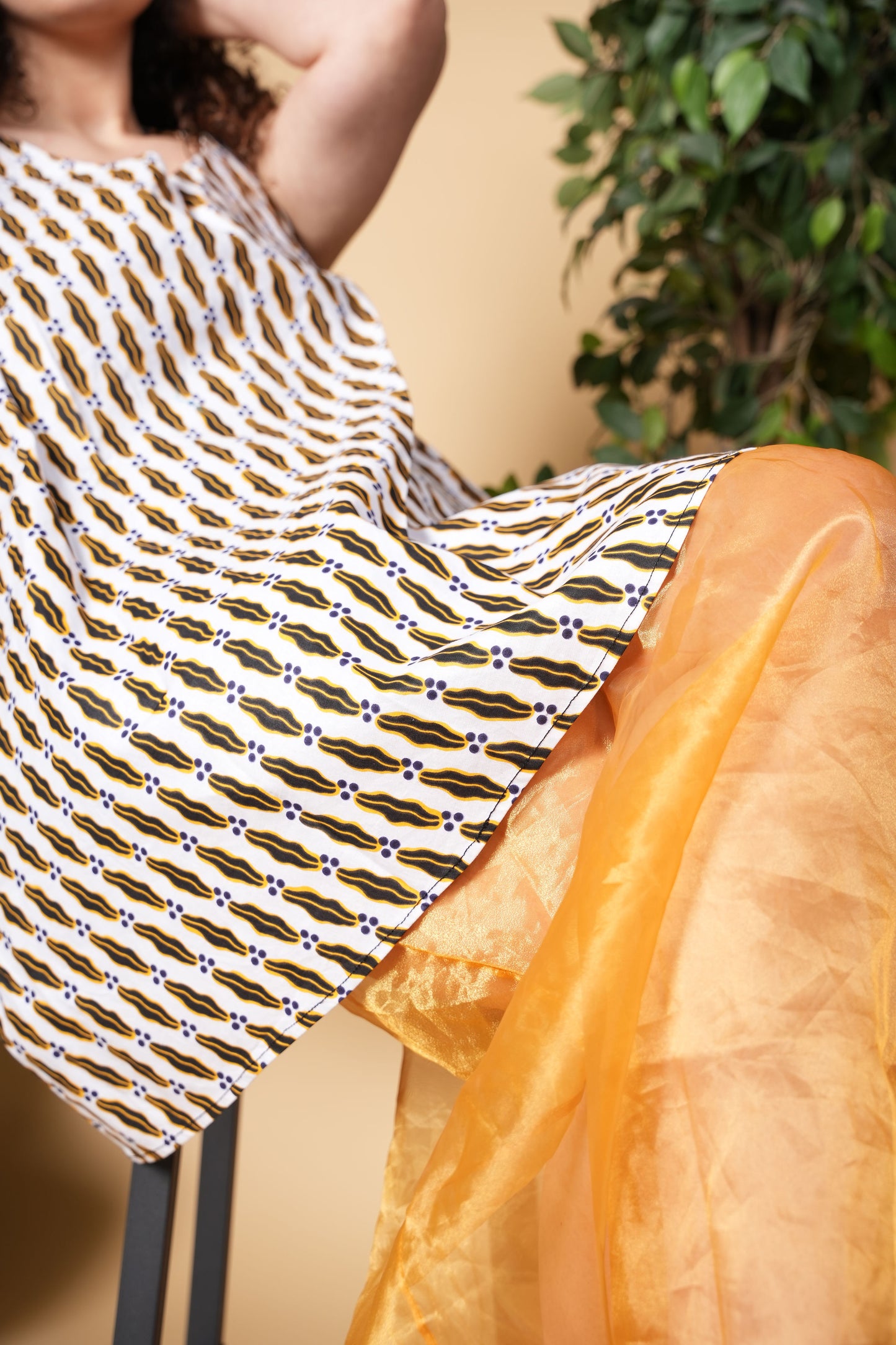 String Ankara dress