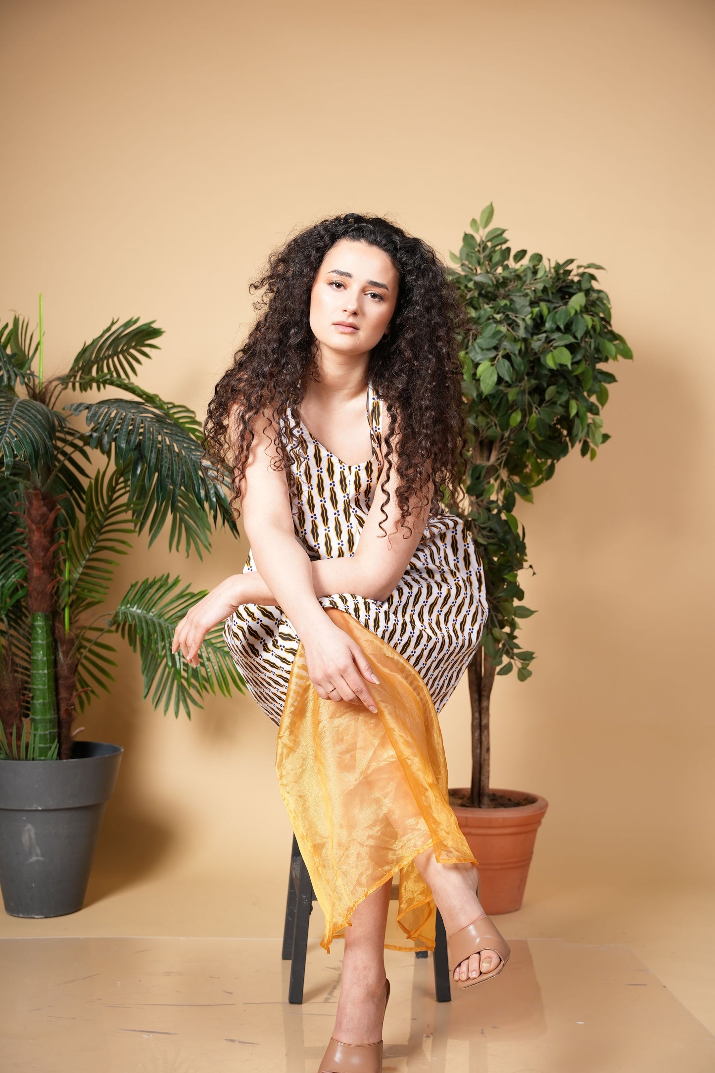 String Ankara dress
