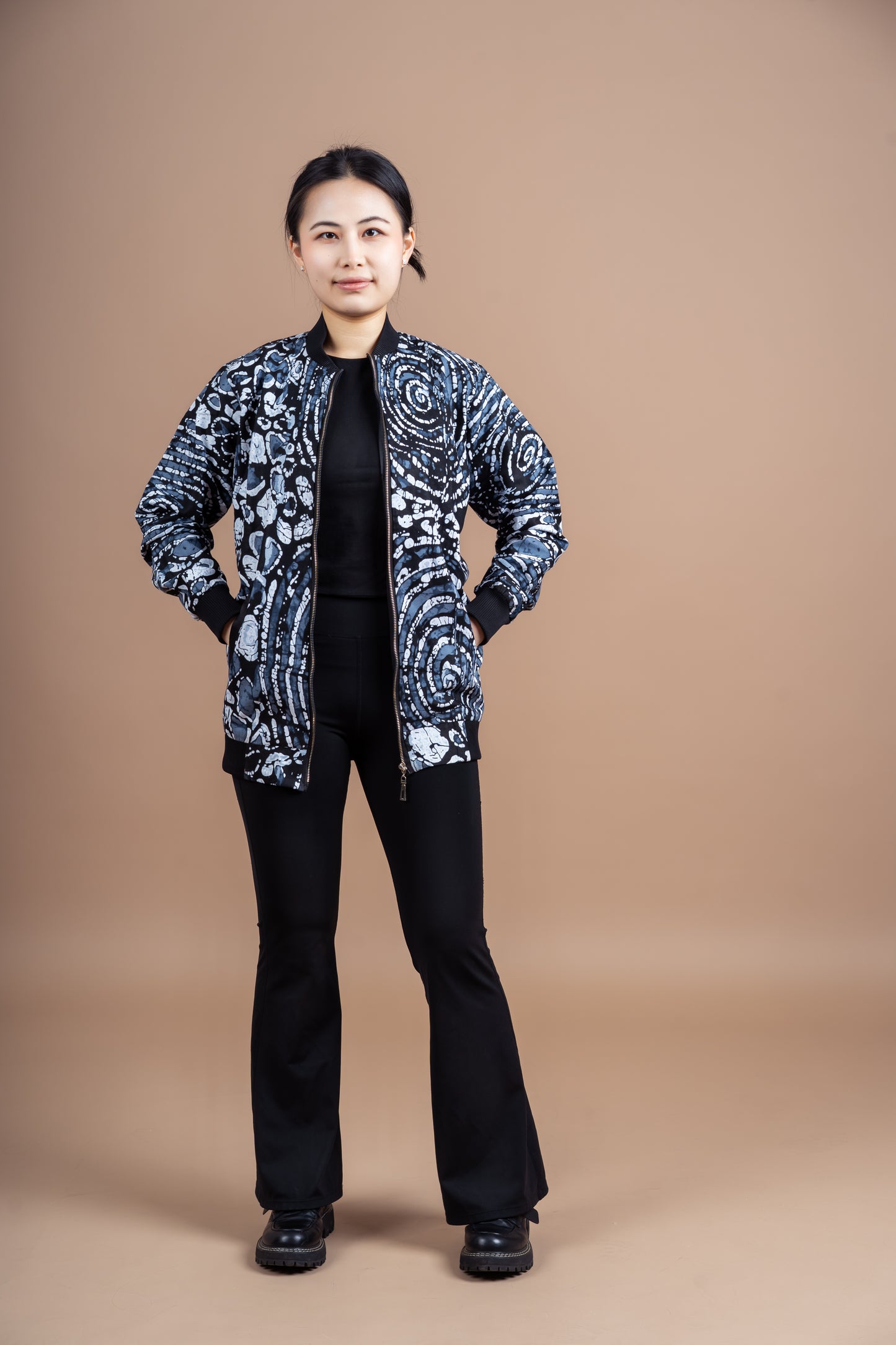 Monochrome Bomber Jacket