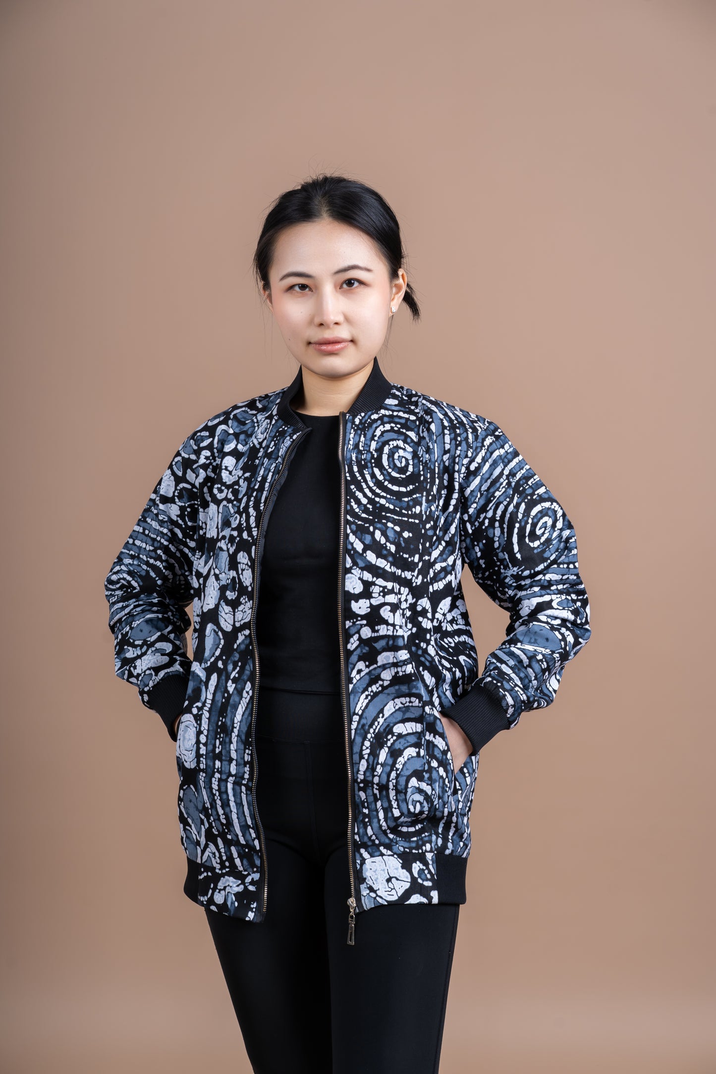 Monochrome Bomber Jacket