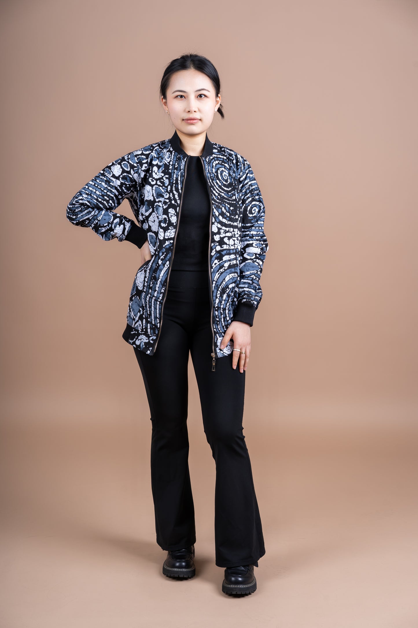 Monochrome Bomber Jacket