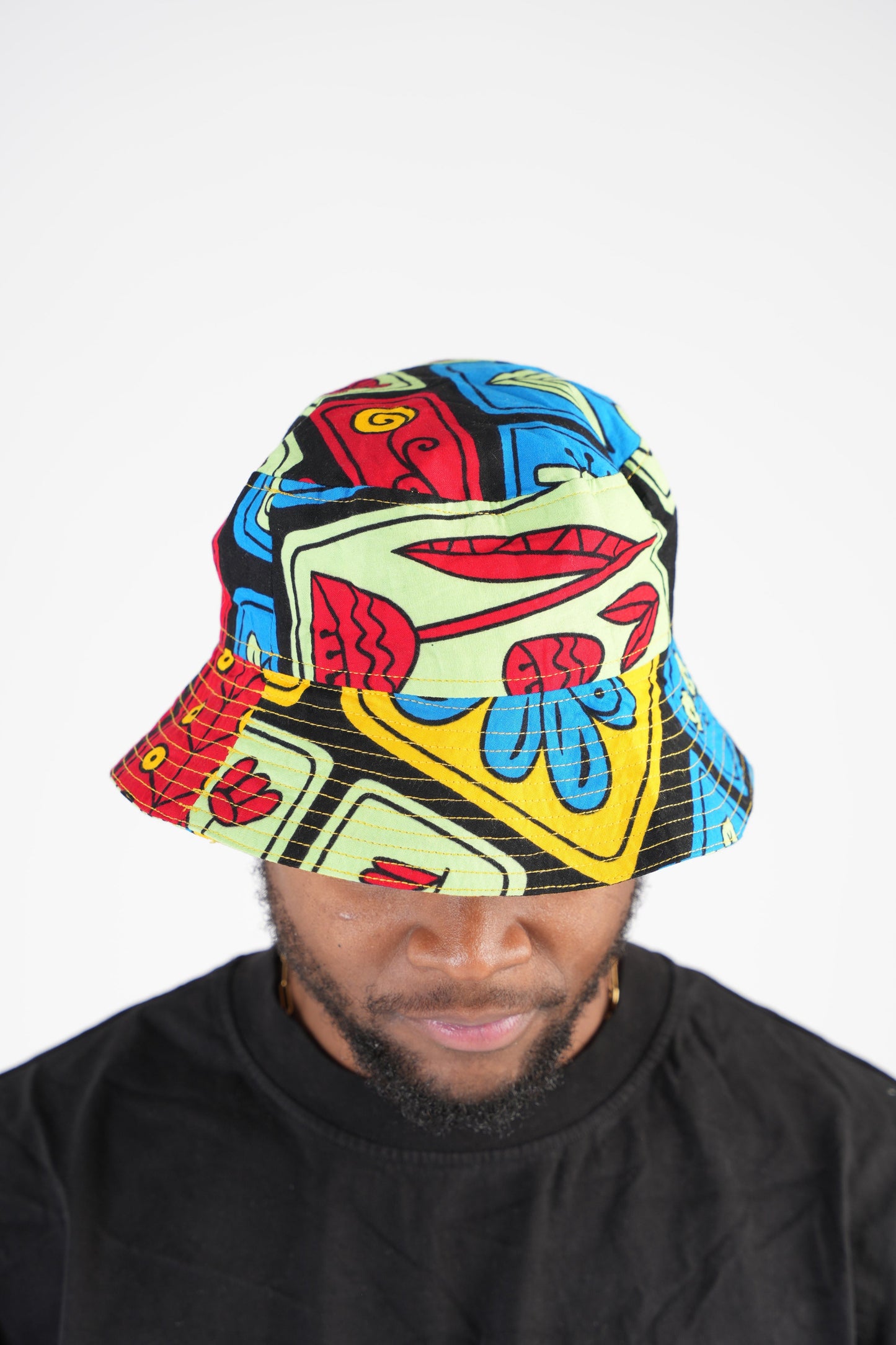 Multi Colour Ankara Bucket Hat