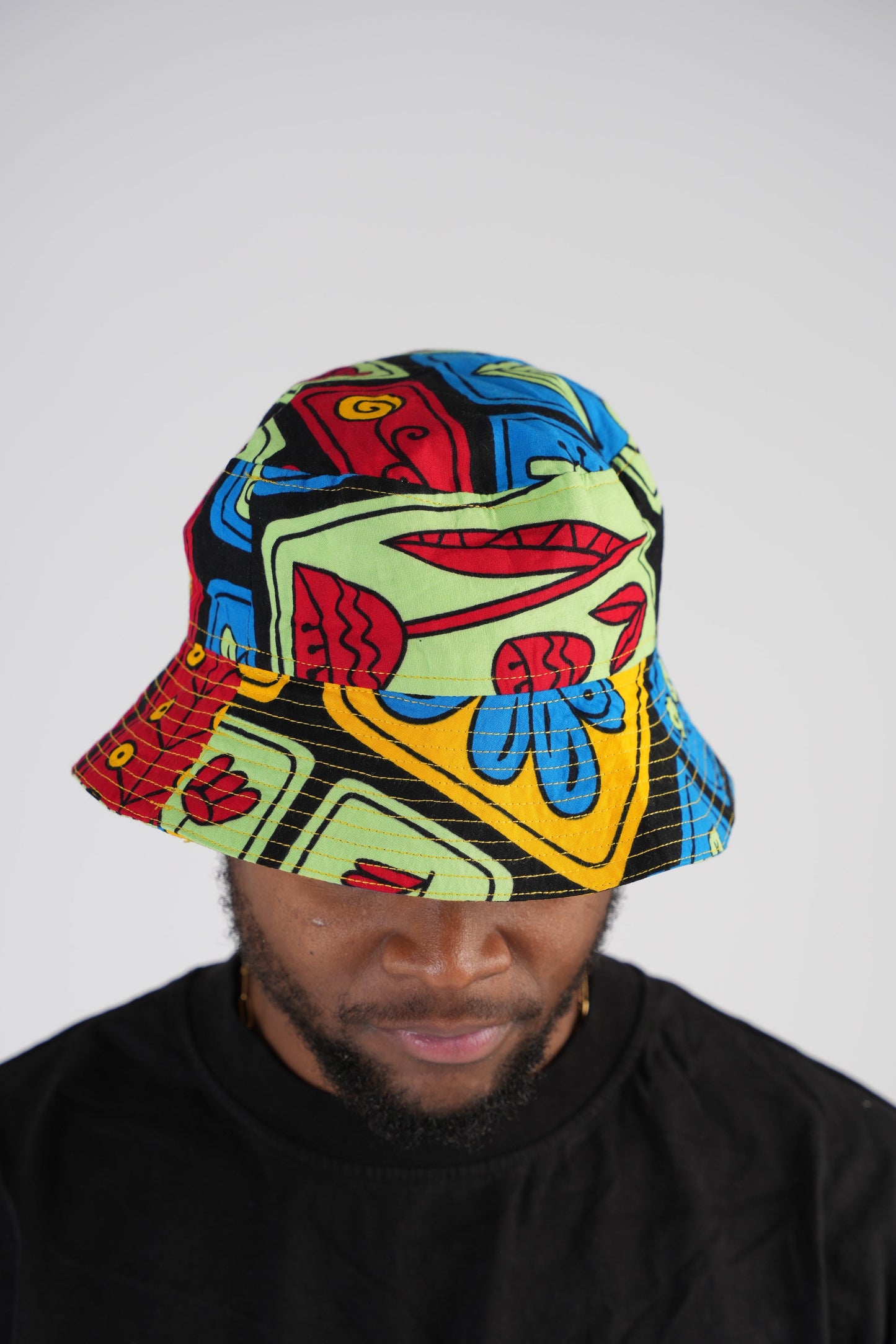 Multi Colour Ankara Bucket Hat