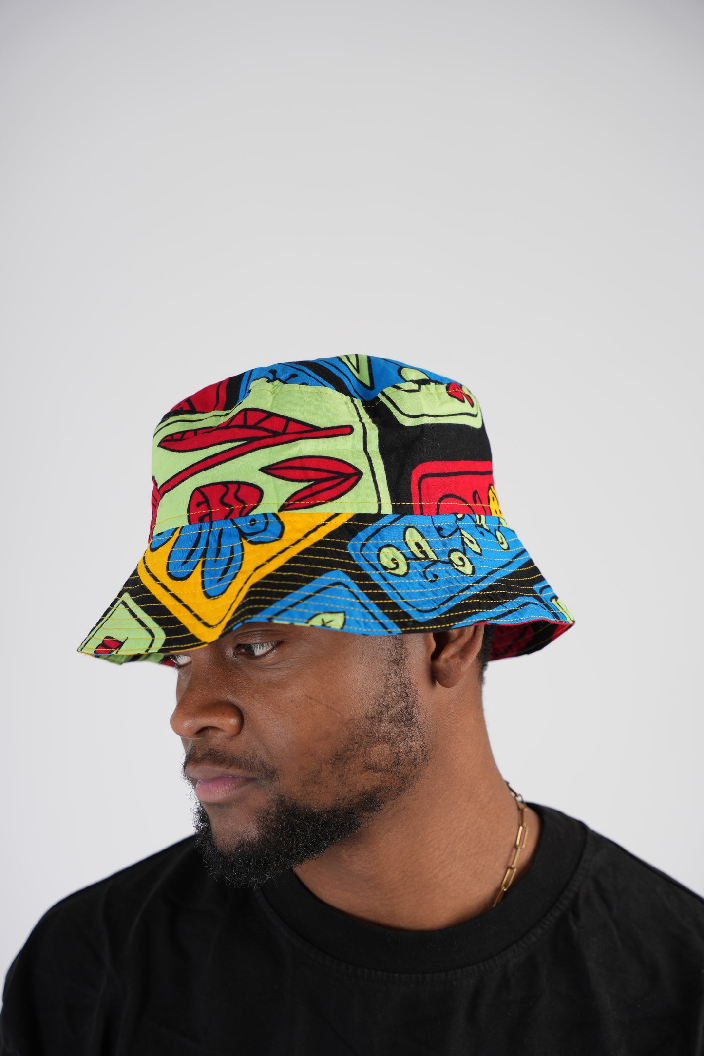Multi Colour Ankara Bucket Hat