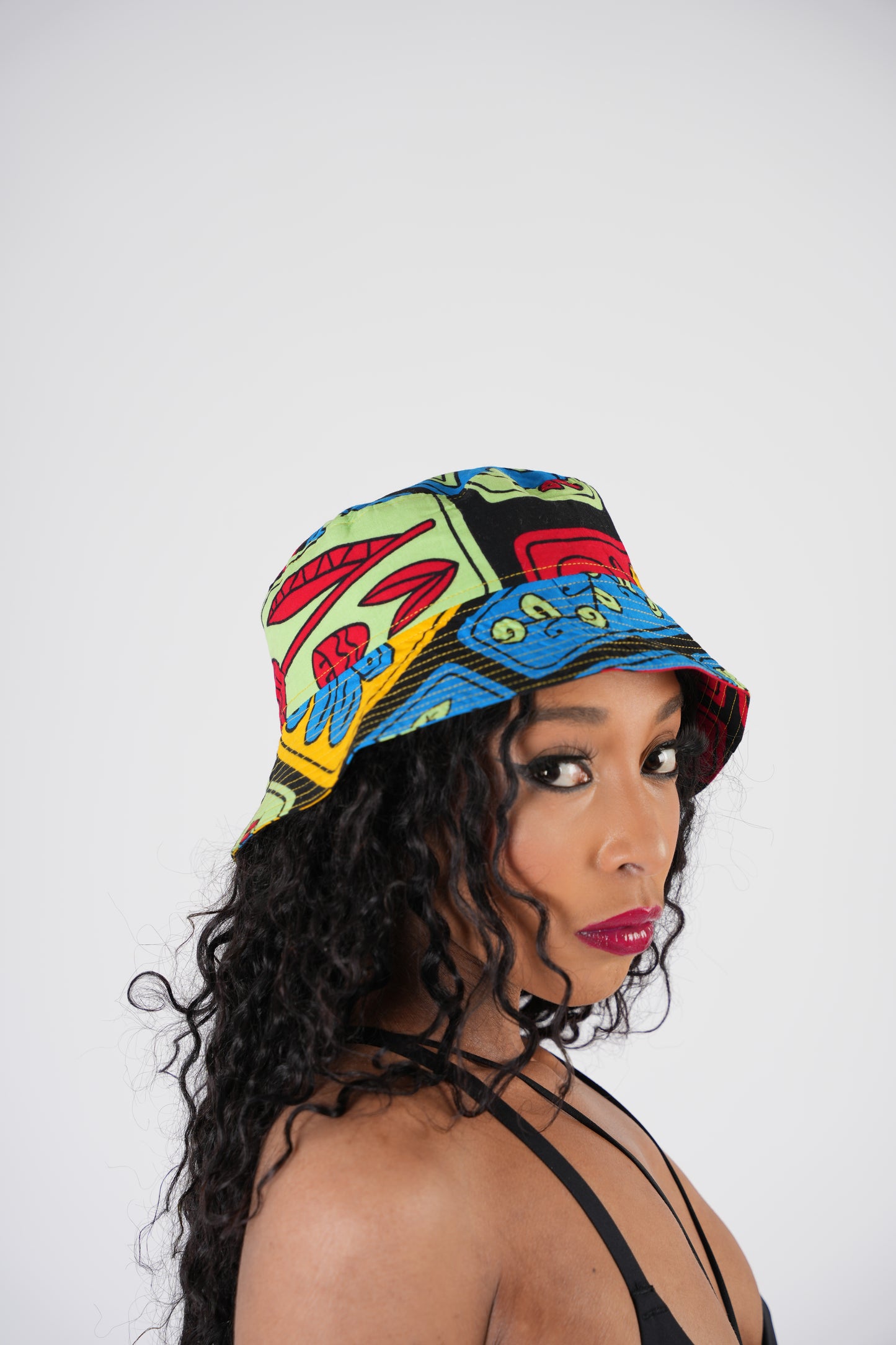 Multi Colour Ankara Bucket Hat