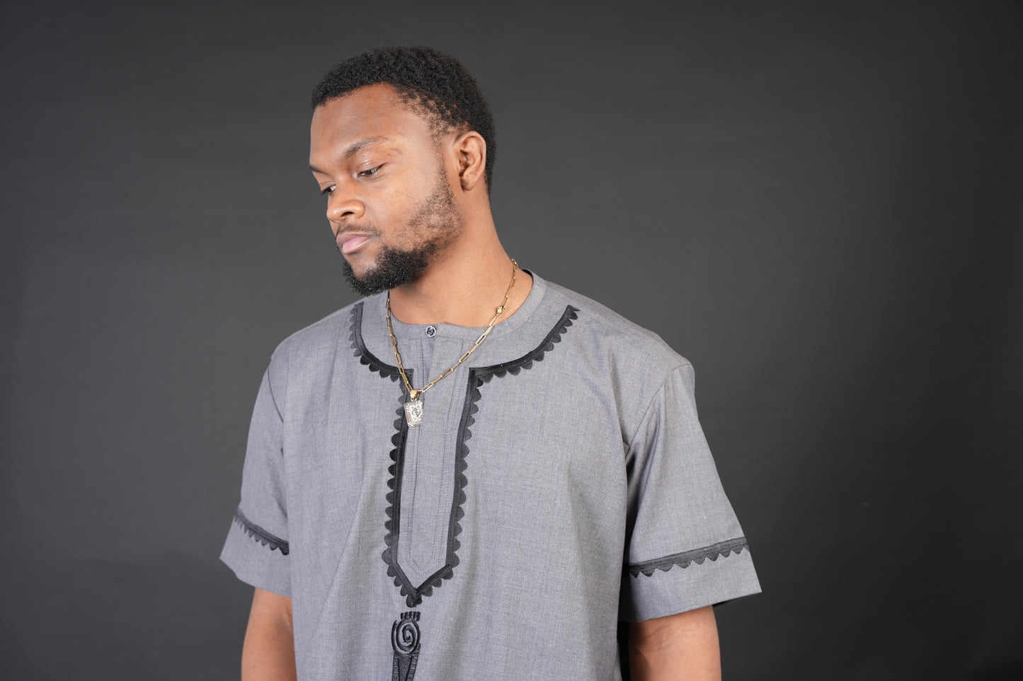 Short Sleeve Grey Senator Top