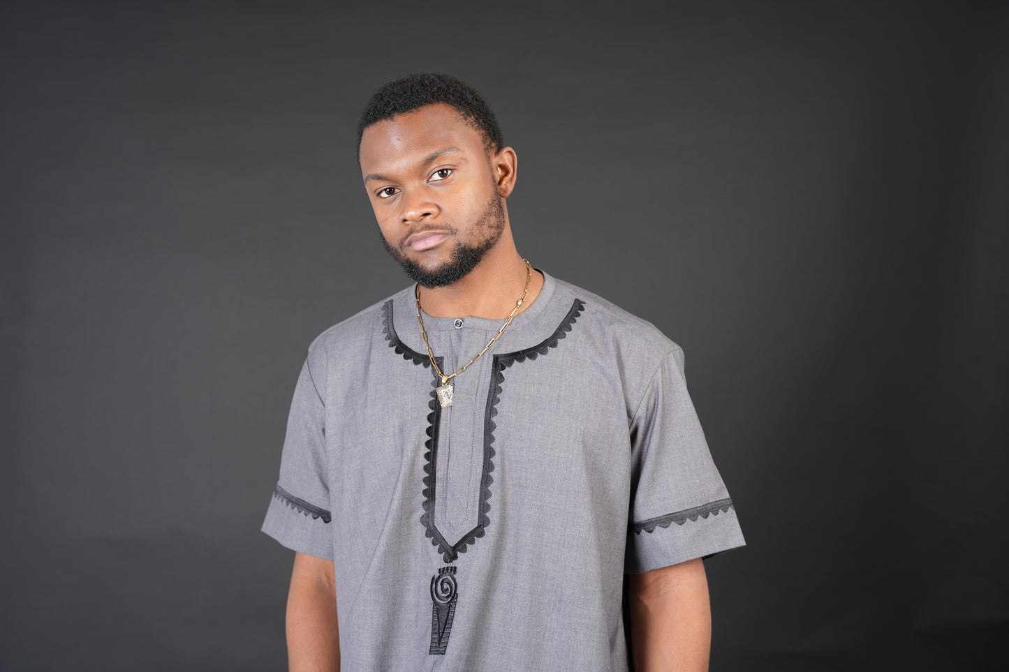 Short Sleeve Grey Senator Top