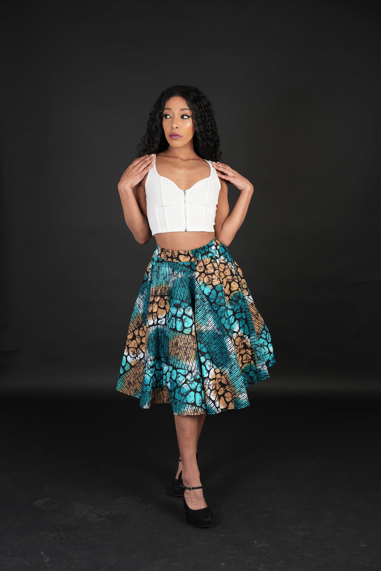 Short Multi colour mini skirt