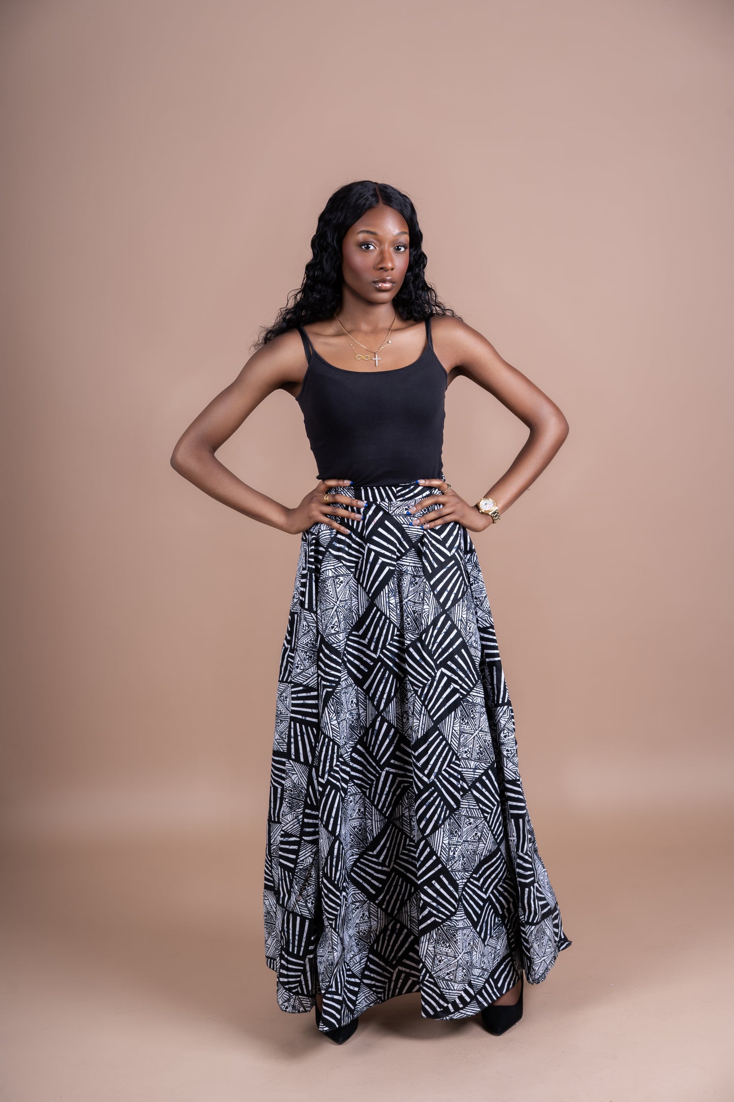 Print Maxi Skirt