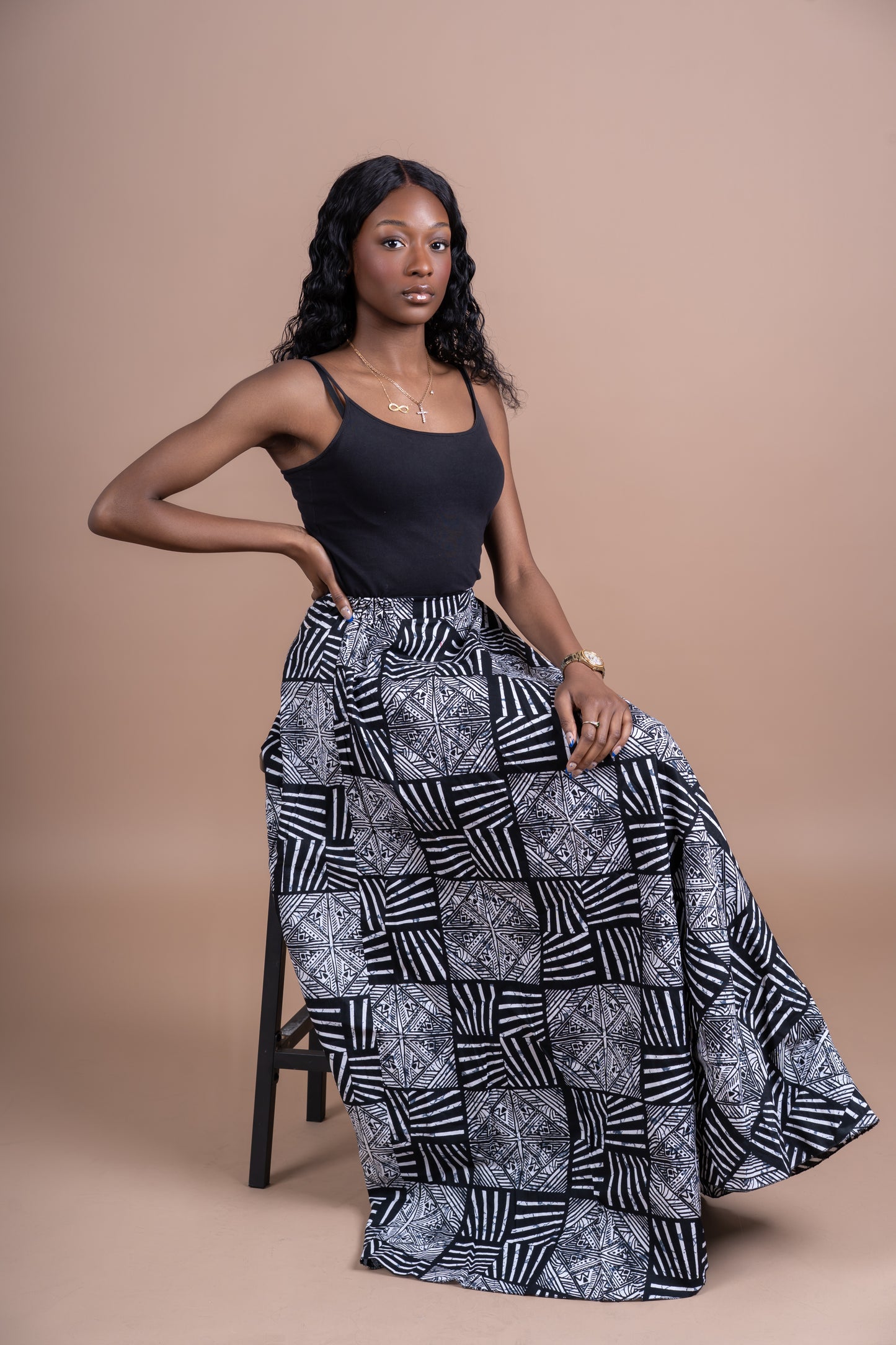 Print Maxi Skirt