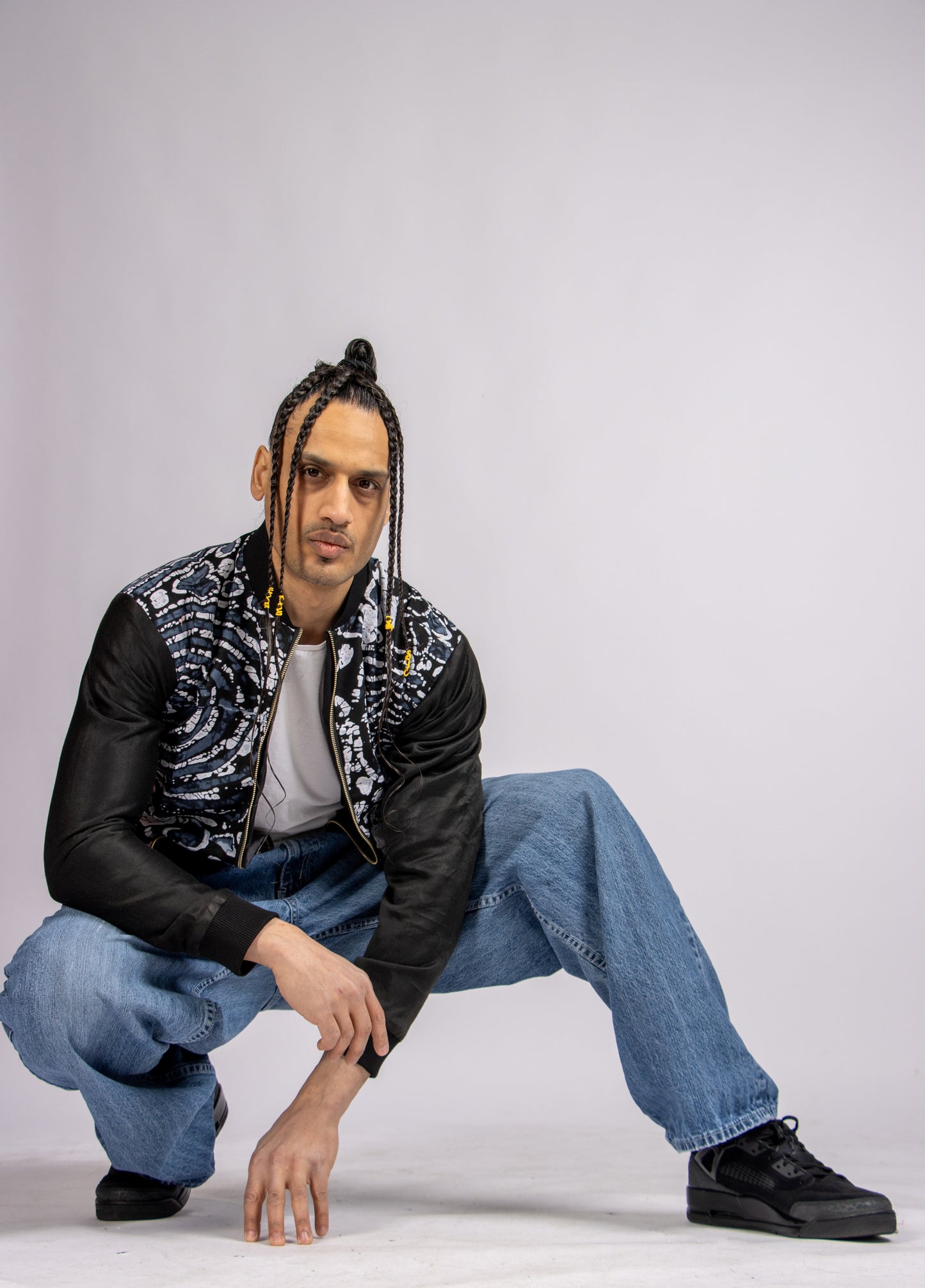 Ankara Print Bomber Jacket