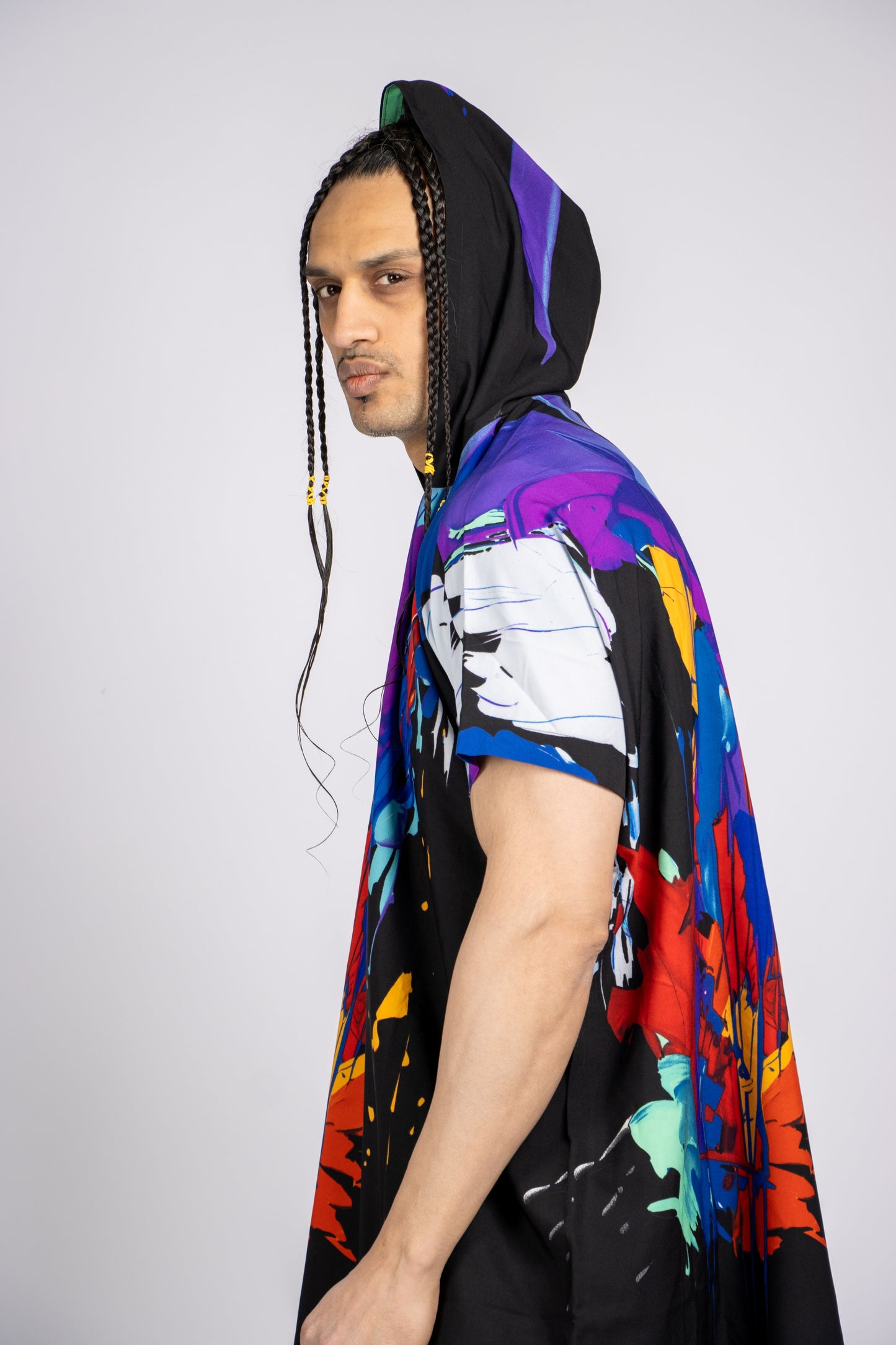 Oversize Short Sleeve Hoodie Top