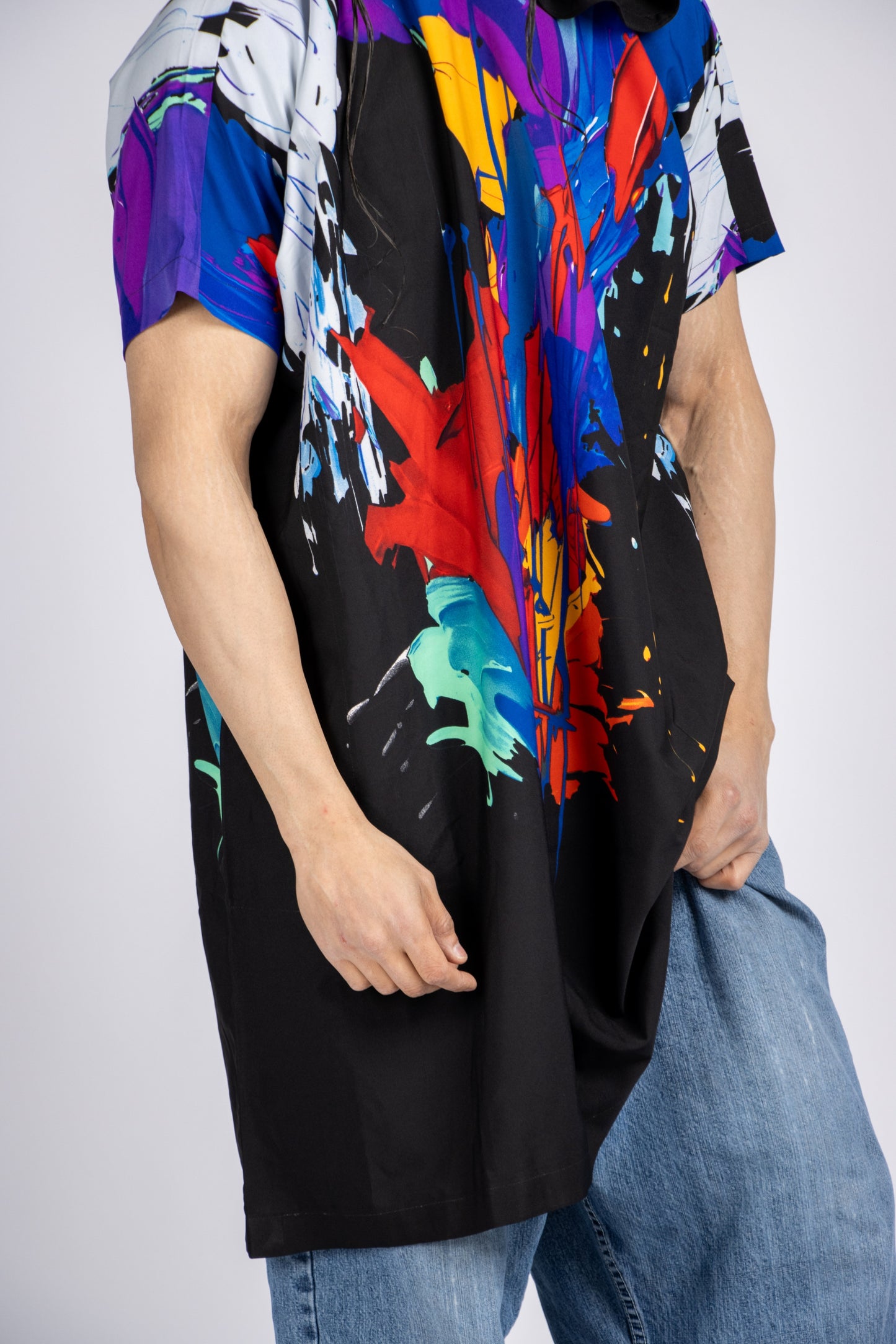 Oversize Short Sleeve Hoodie Top