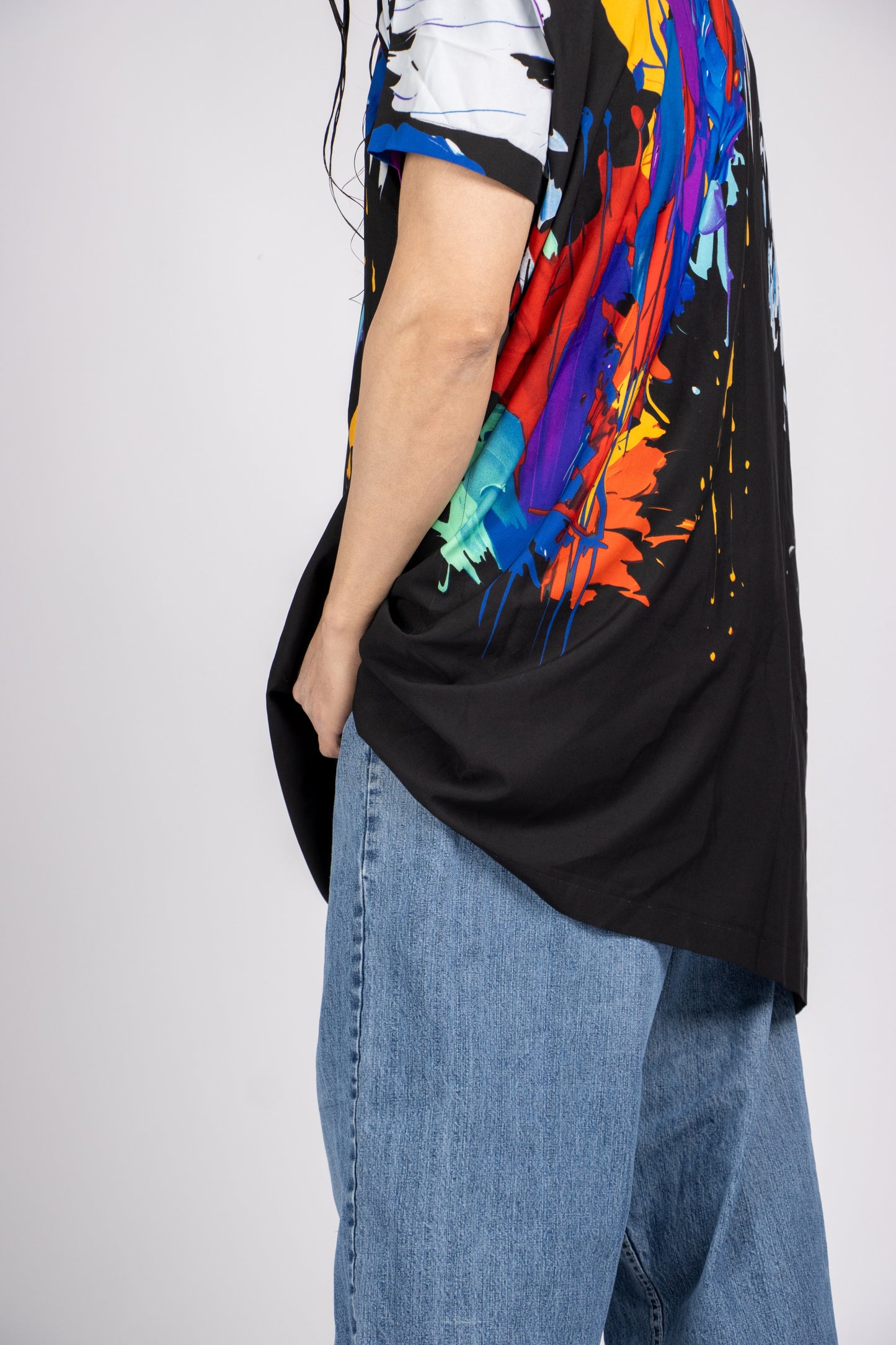 Oversize Short Sleeve Hoodie Top