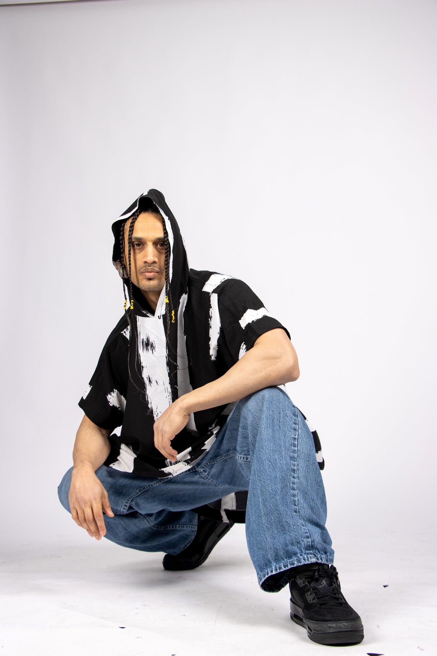 Oversized Short Sleeve Hoodie Top