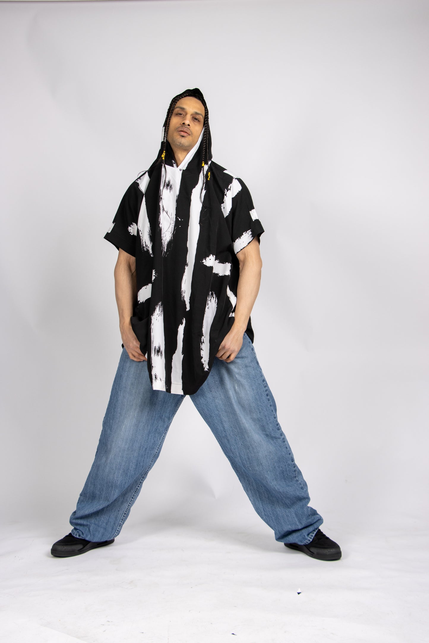 Oversized Short Sleeve Hoodie Top