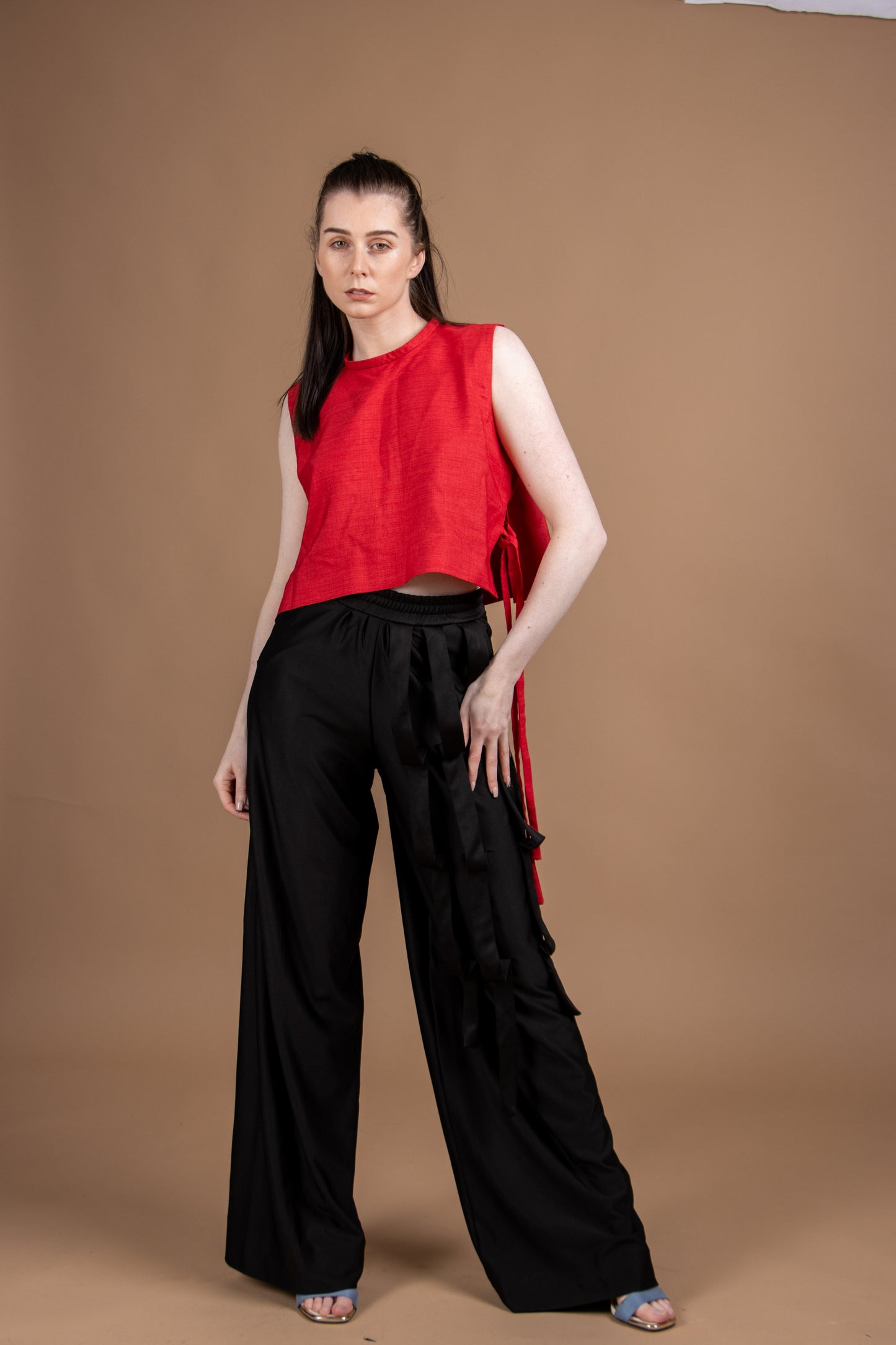 Black Oversized Wide Leg Trouser
