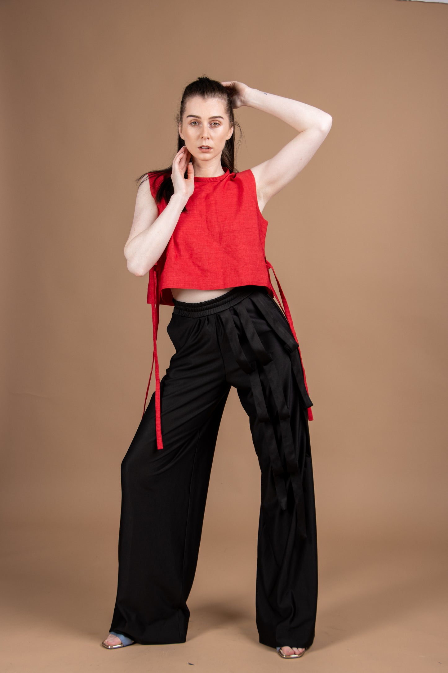Black Oversized Wide Leg Trouser