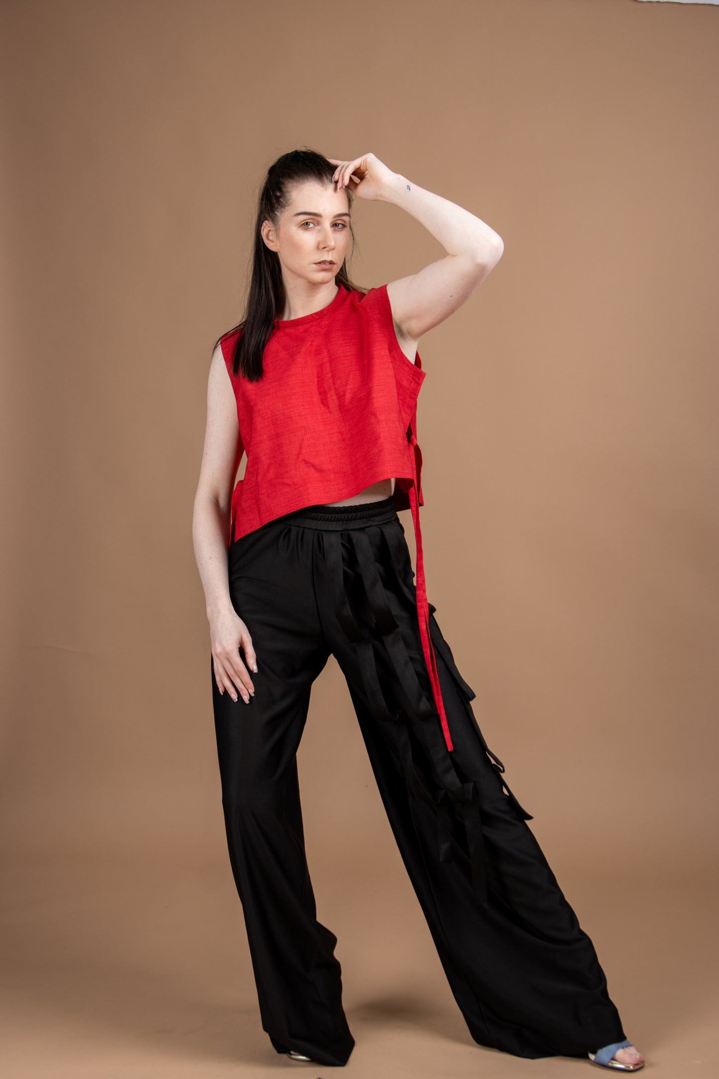 Black Oversized Wide Leg Trouser