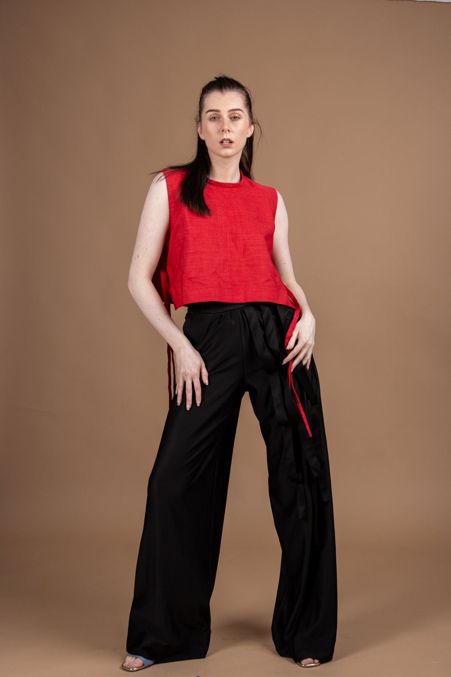 Black Oversized Wide Leg Trouser