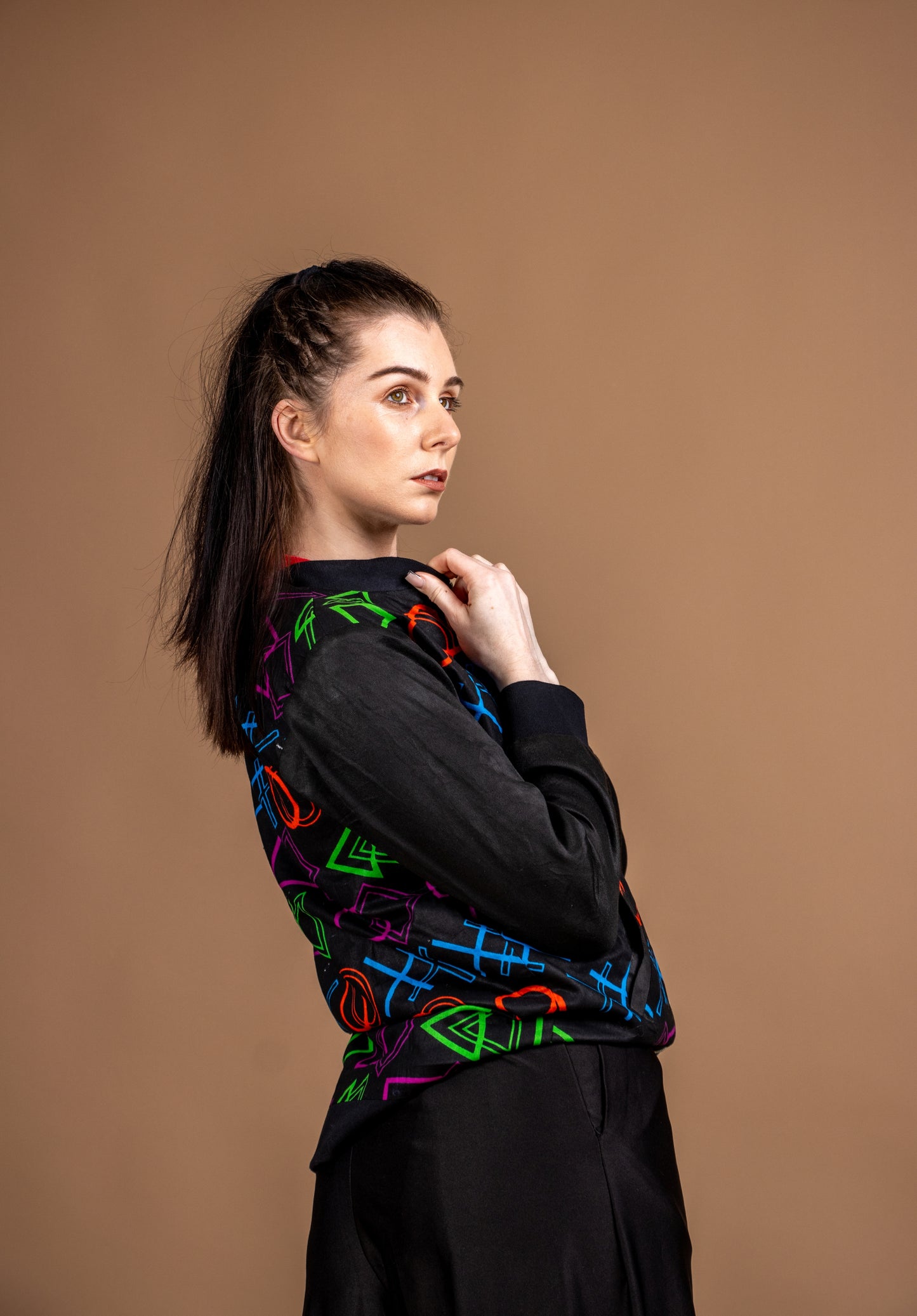 Multi Colour Unisex Bomber Jacket