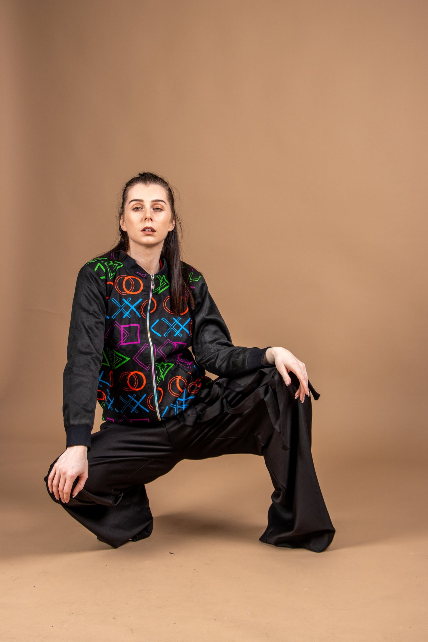 Multi Colour Unisex Bomber Jacket