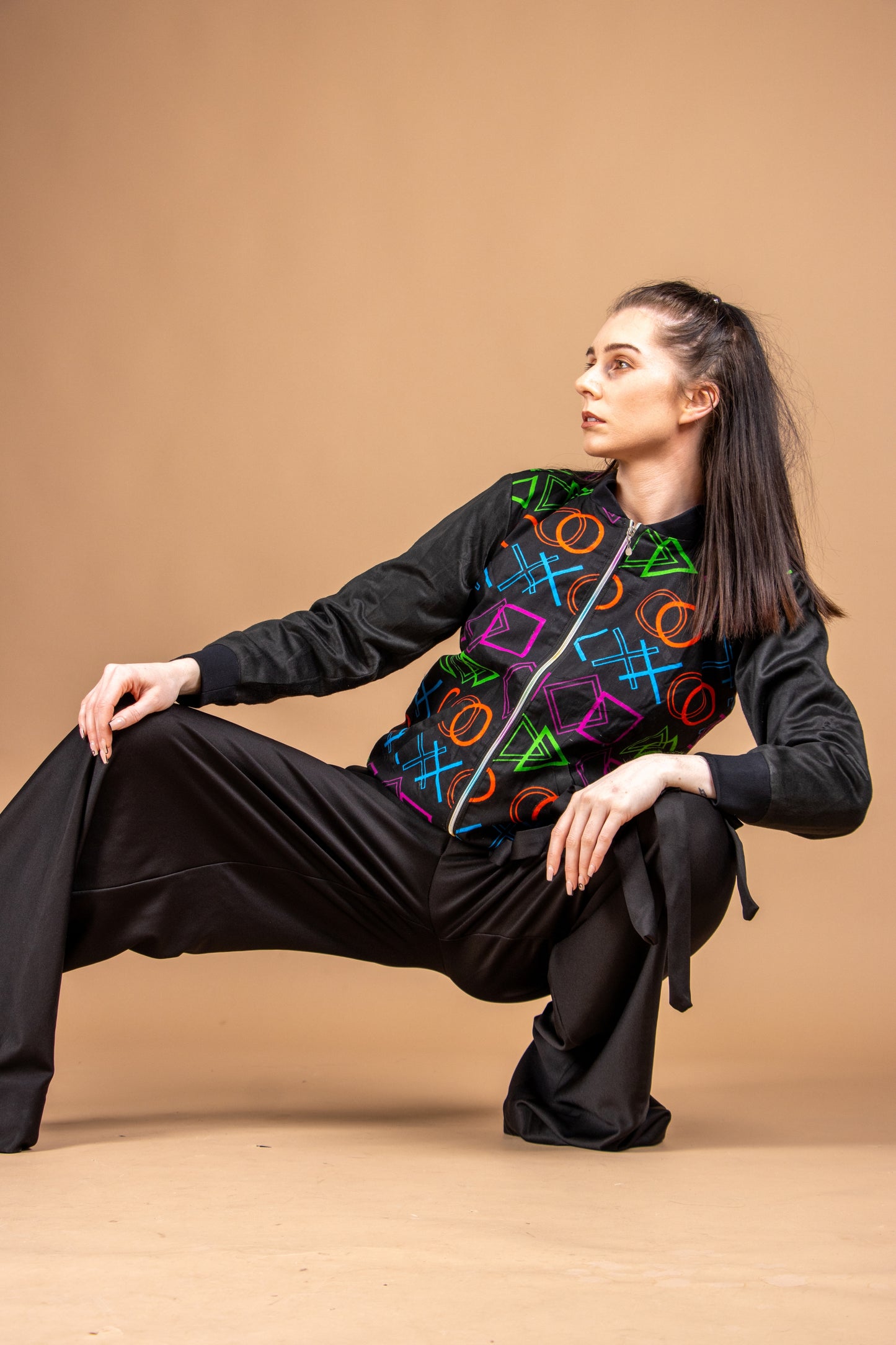 Multi Colour Unisex Bomber Jacket