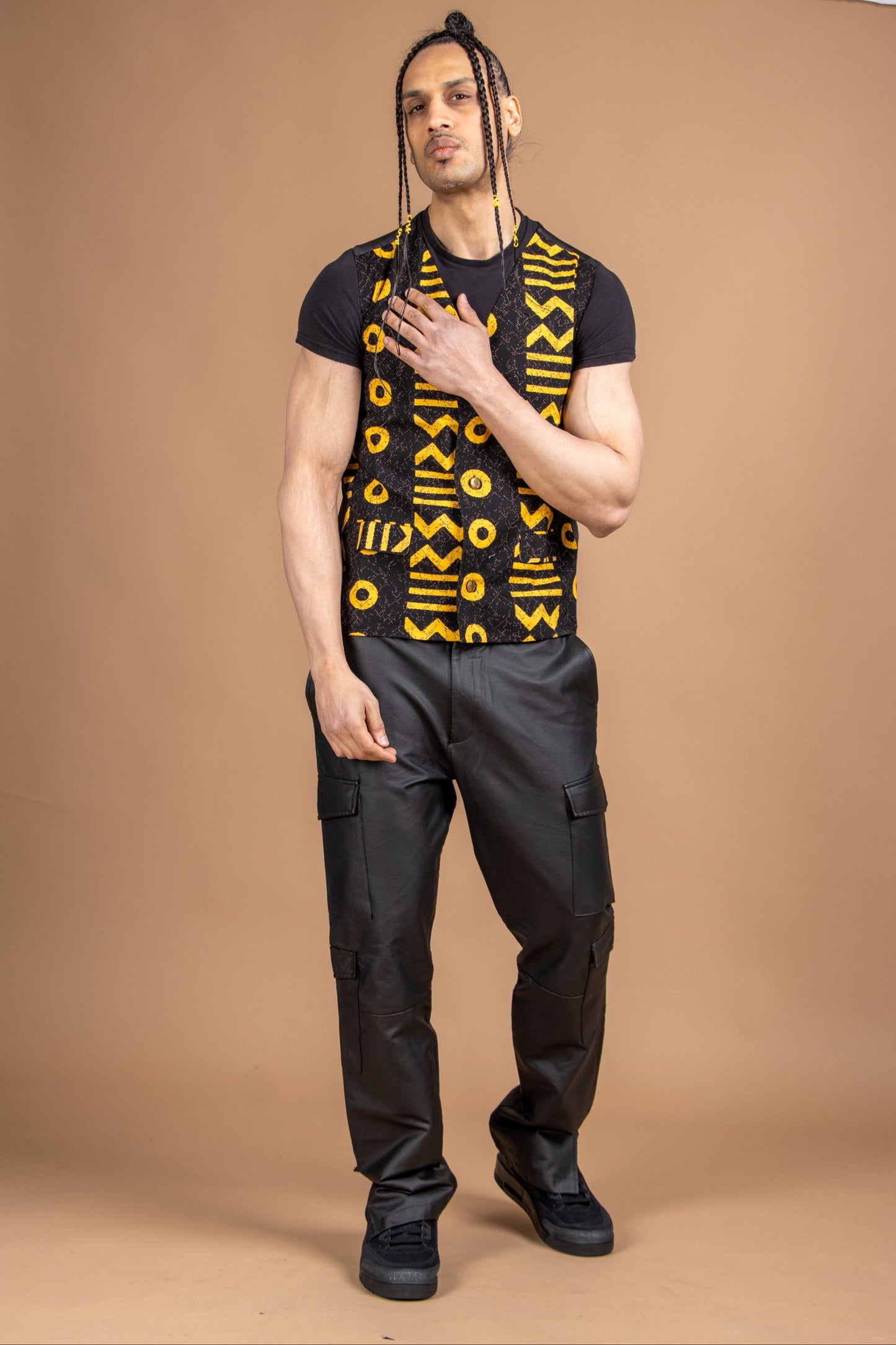 Mud cloth Waistcoat