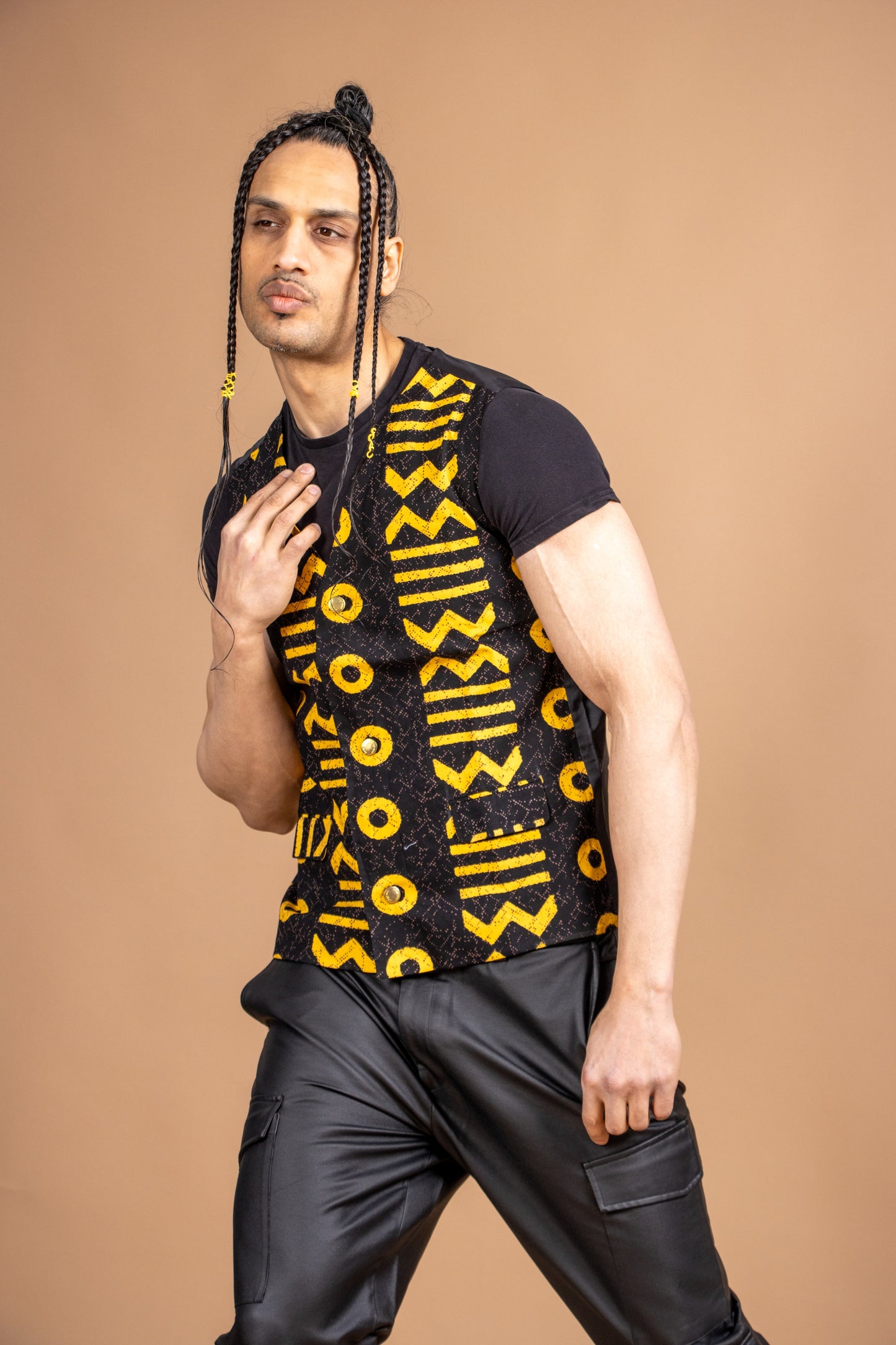 Mud cloth Waistcoat