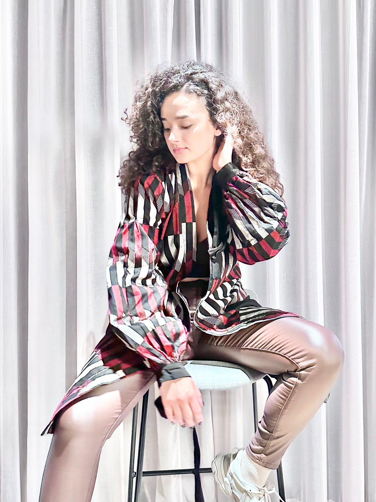 Mud Cloth Ankara Kimono