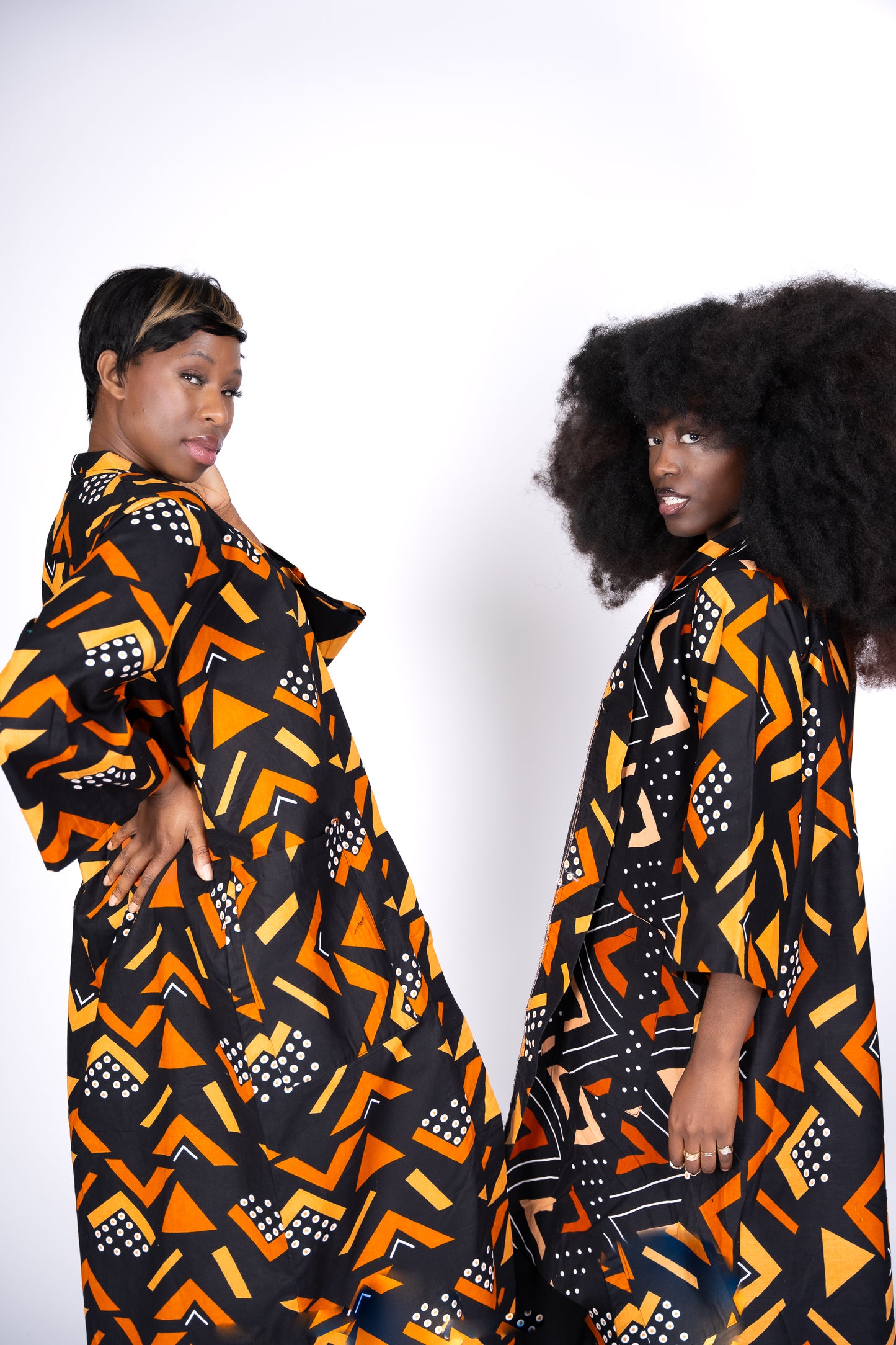 Bogolan mud cloth Ankara Kimono