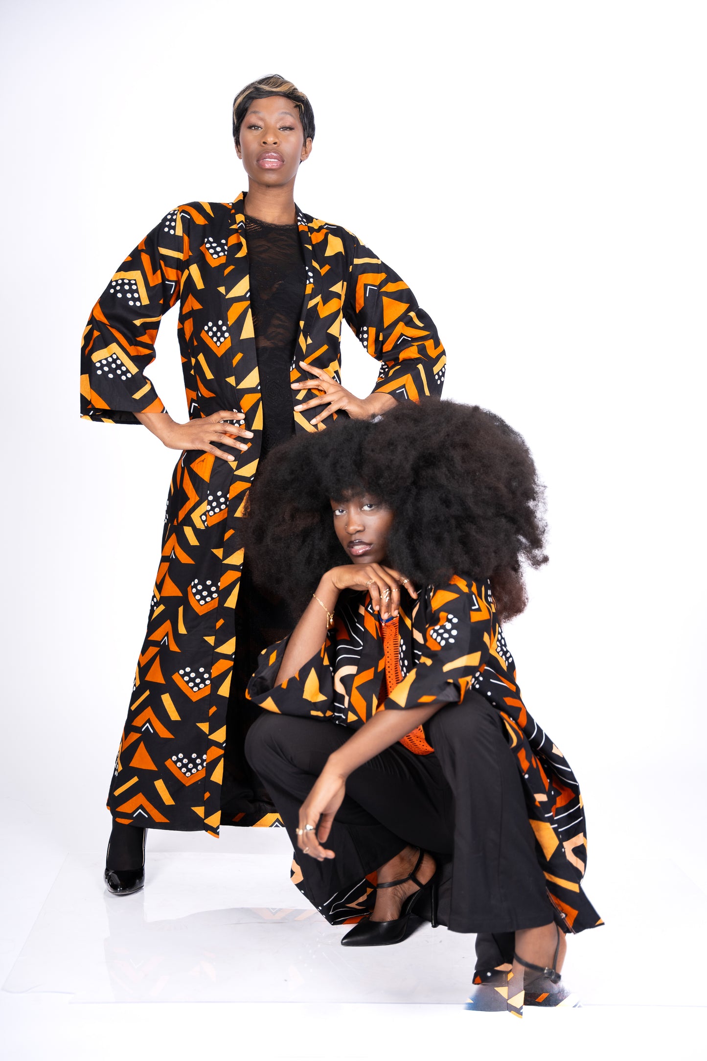 Bogolan mud cloth Ankara Kimono