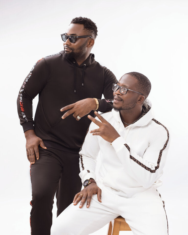 Brown Ankara Hoodie Set