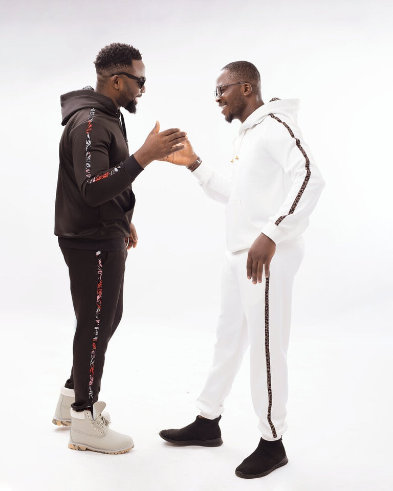 Brown Ankara Hoodie Set