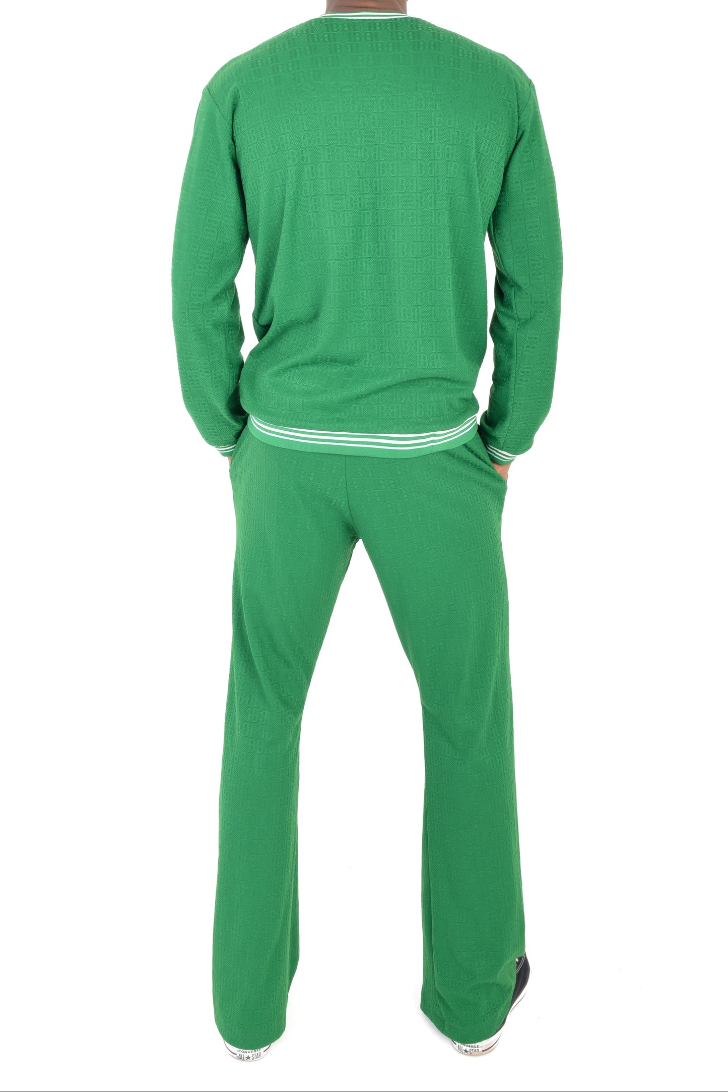 Green and White Tracksuit