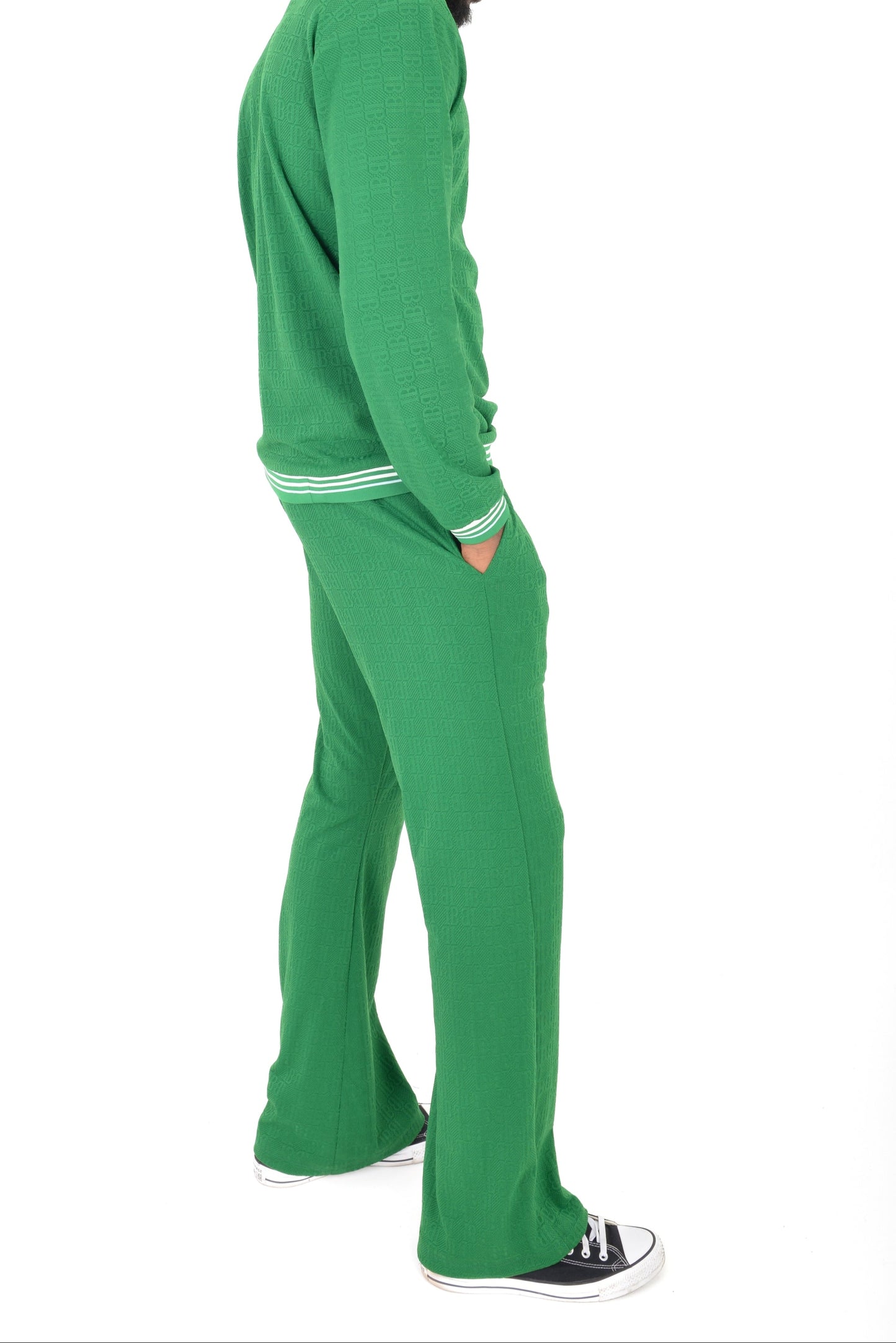 Green and White Tracksuit