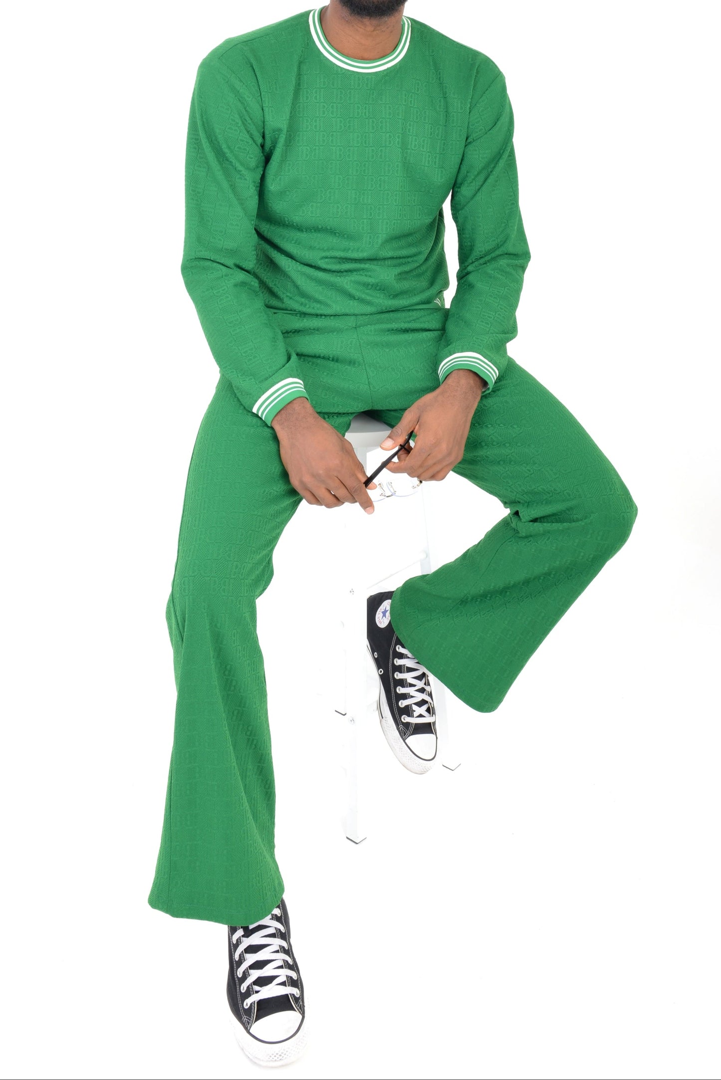 Green and White Tracksuit