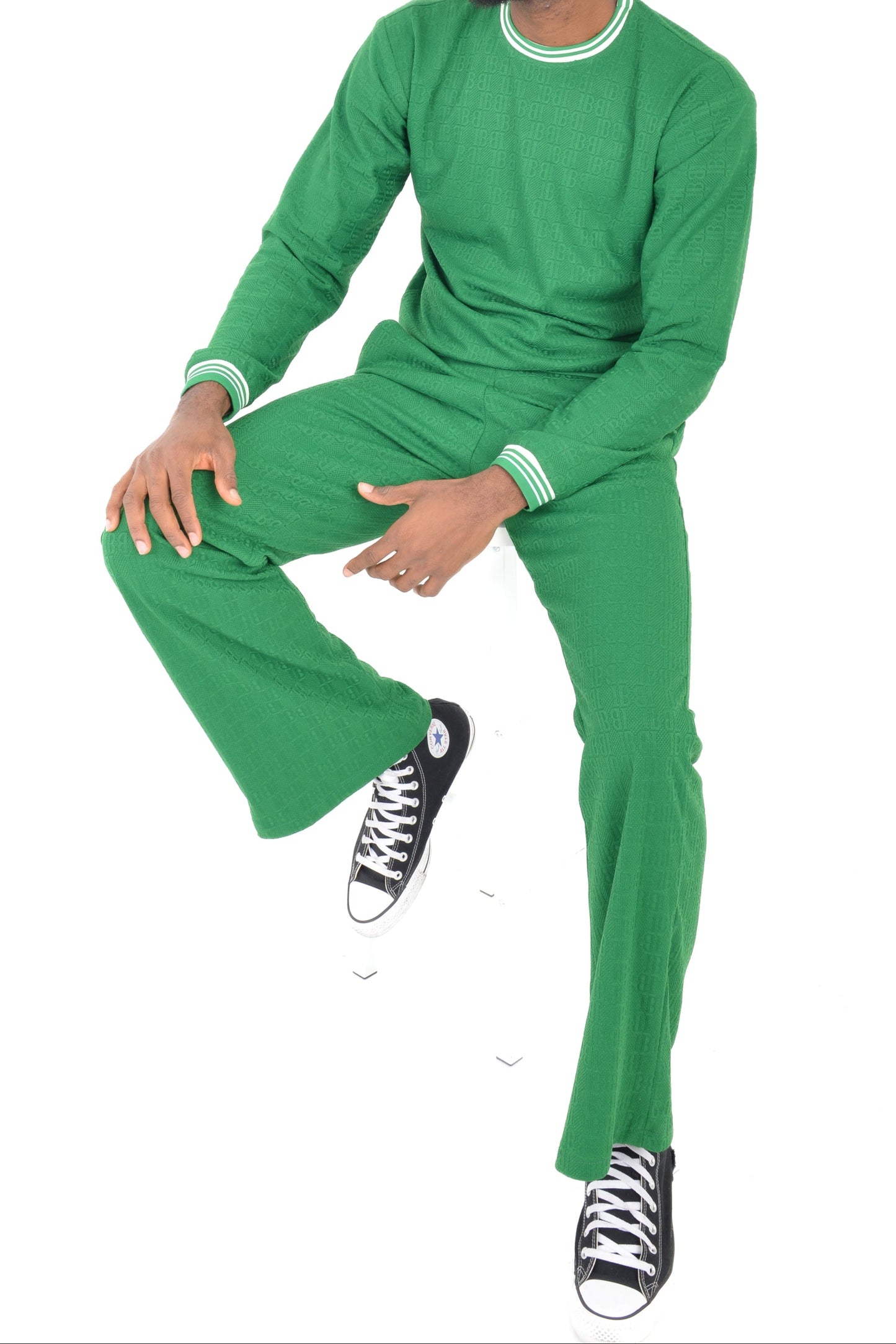 Green and White Tracksuit