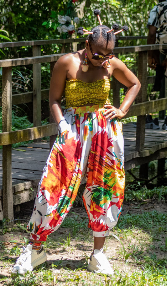 Sakara Blaze Print Trouser