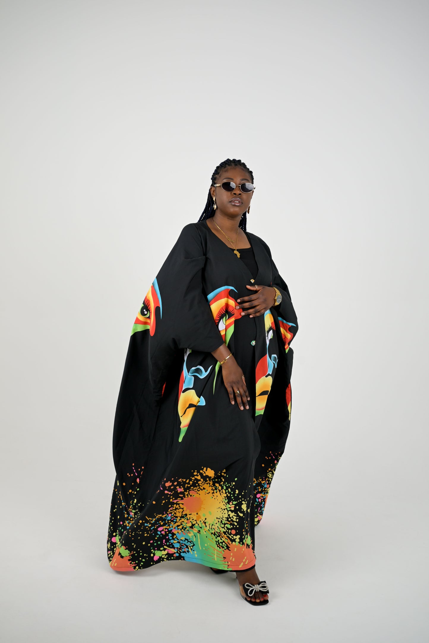 Fragmented Gaze Palette kimono