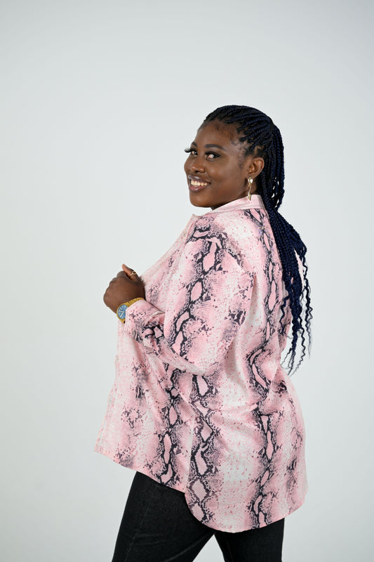 Snake Print Design Top