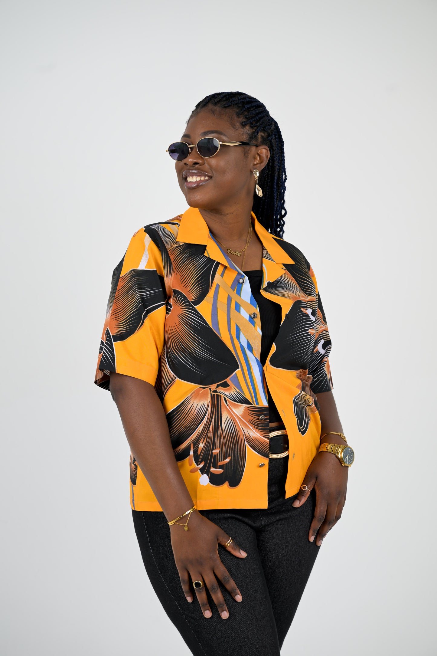 Floral print shirt