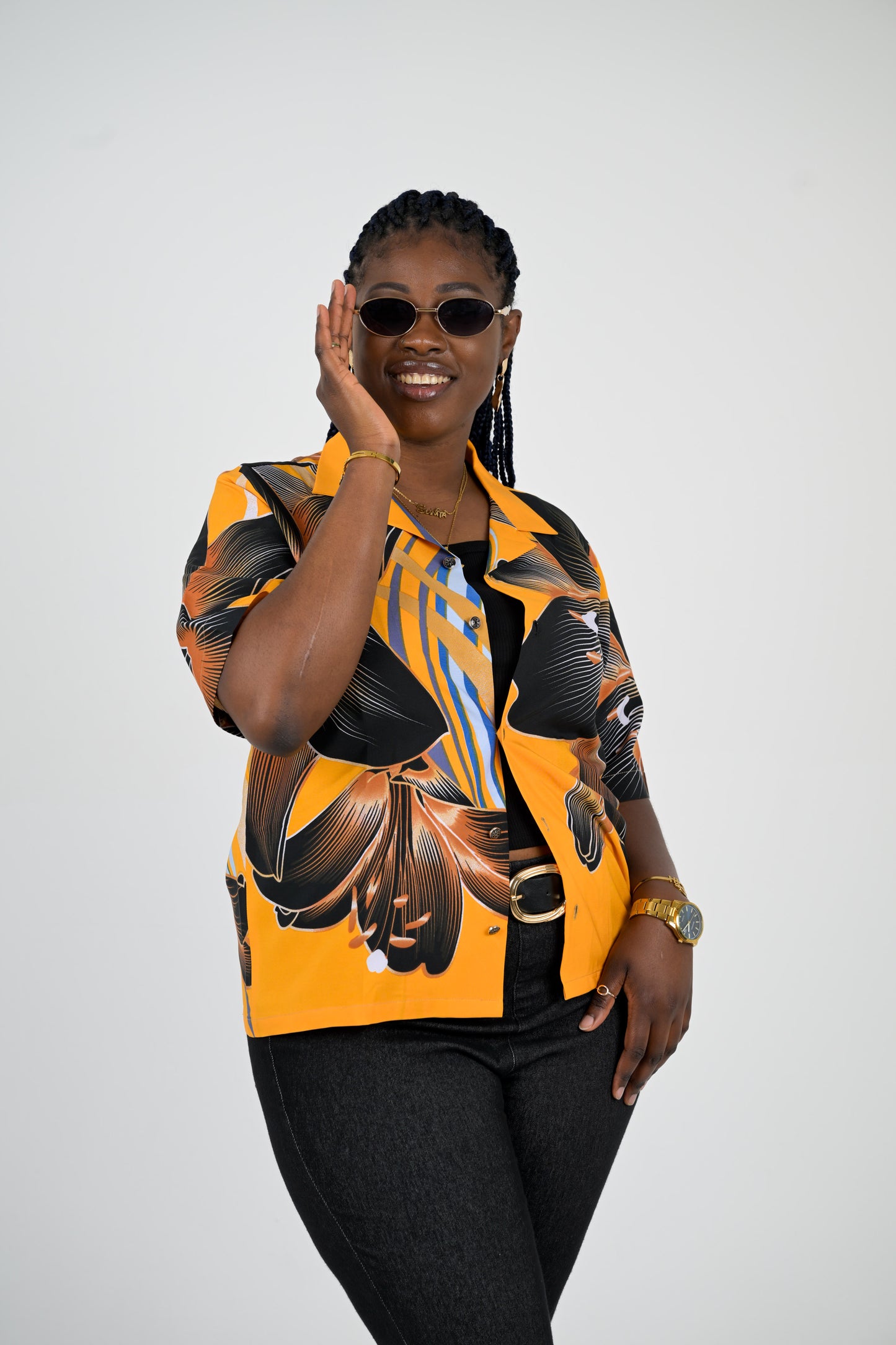 Floral print shirt