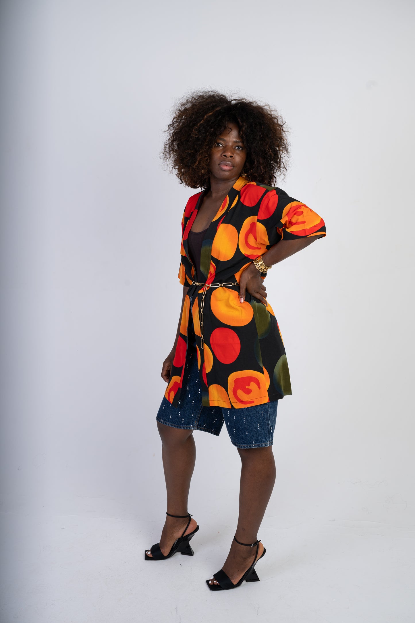 Print Kimono Top